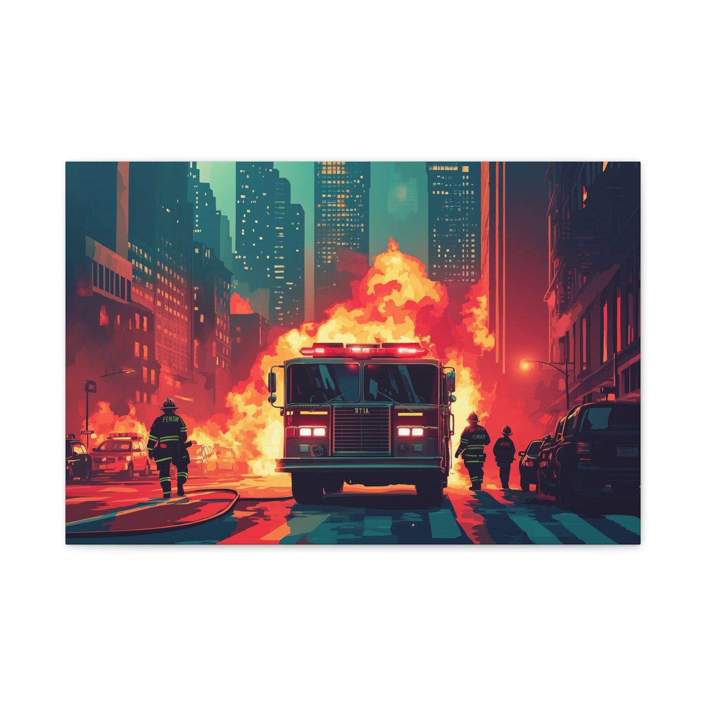 Héroïsme Urbain Flammes et Courage
