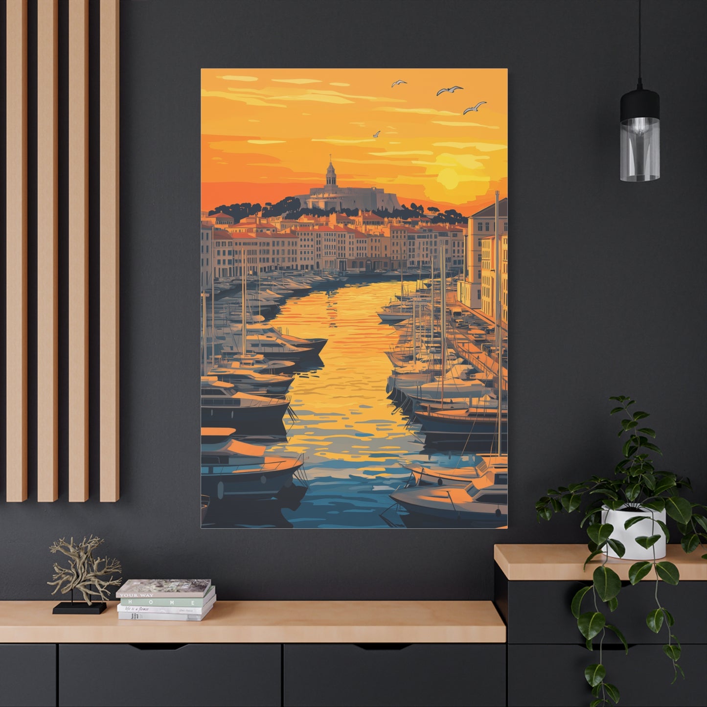 Coucher de Soleil sur le Port