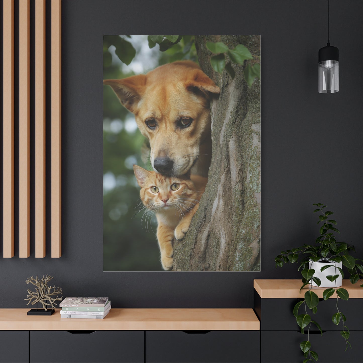 Amitié Inattendue entre Chien et Chat