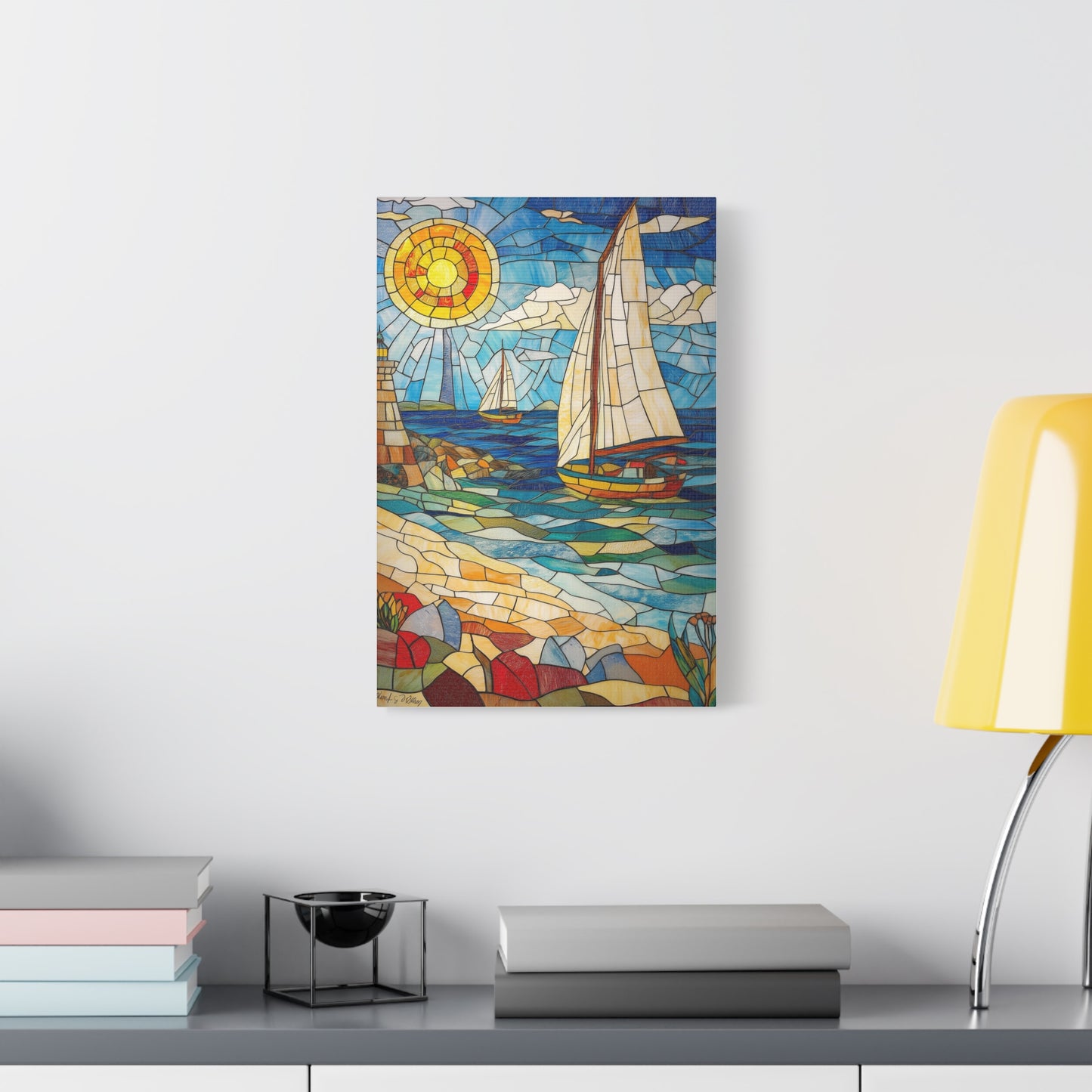 Évasion Marine en Verre Coloré