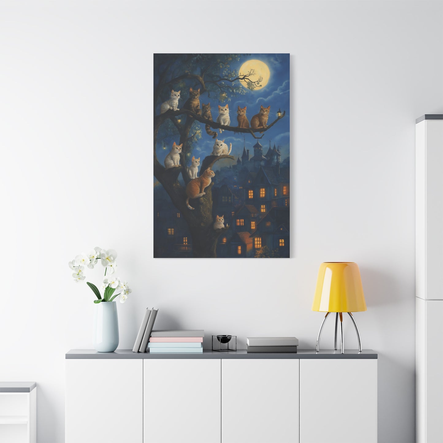 Chats Magiques sous la Pleine Lune