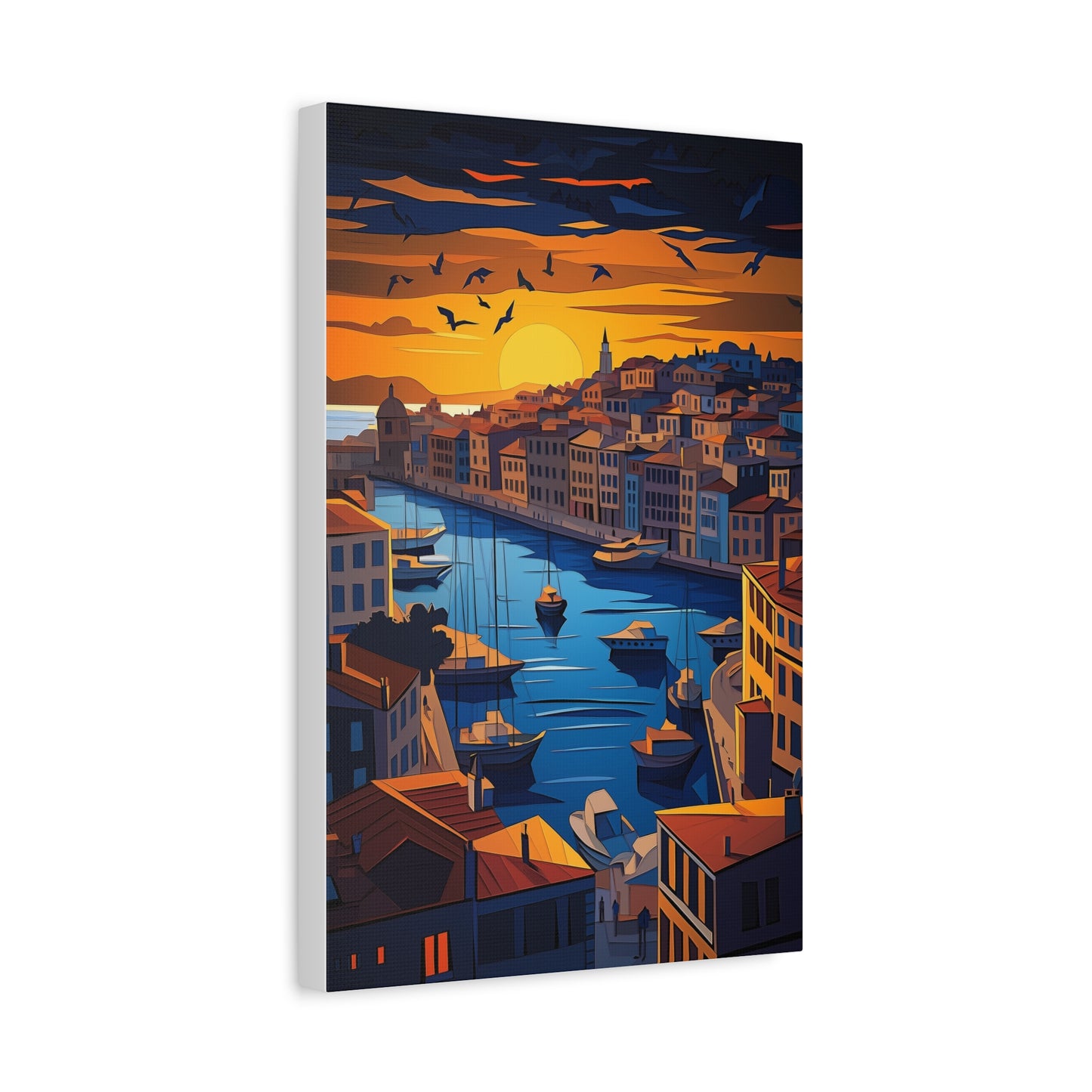 Crépuscule Sérénité sur le Port Méditerranéen