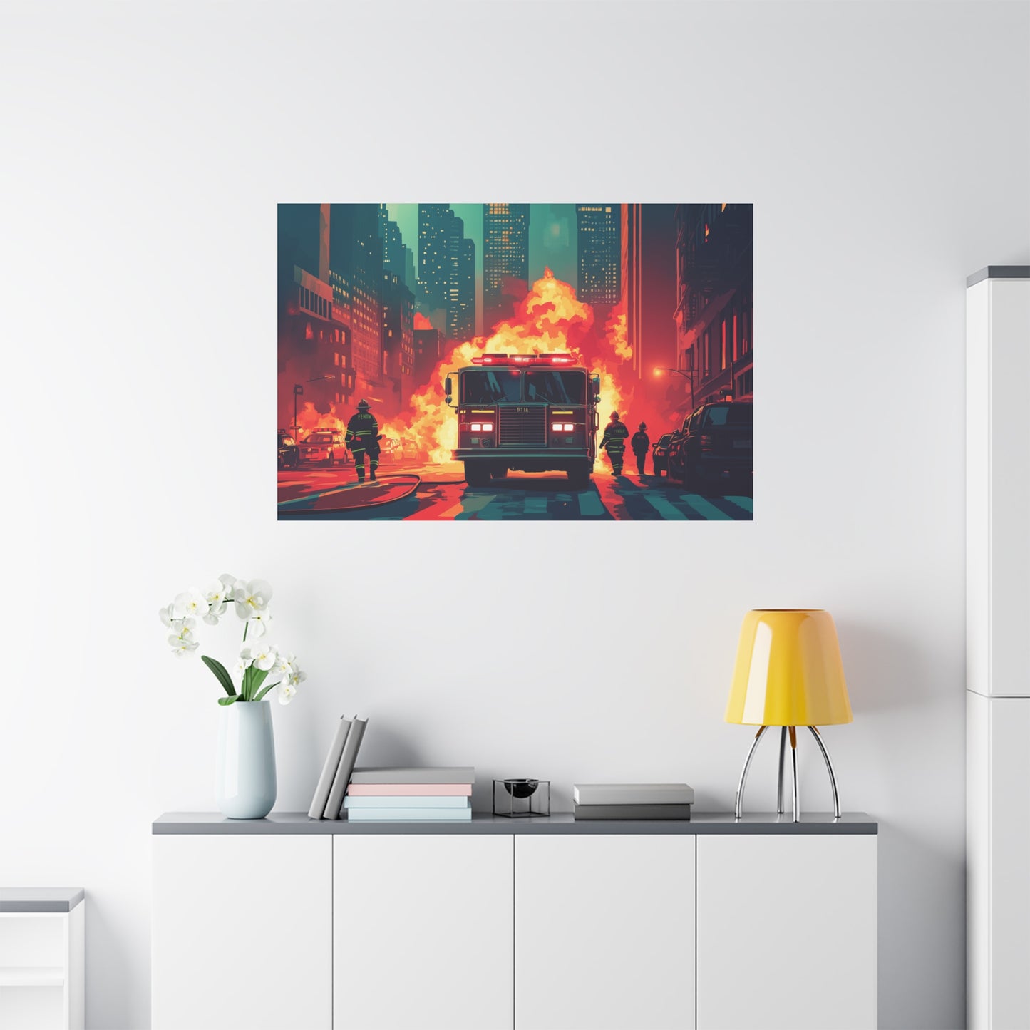 Héroïsme Urbain Flammes et Courage