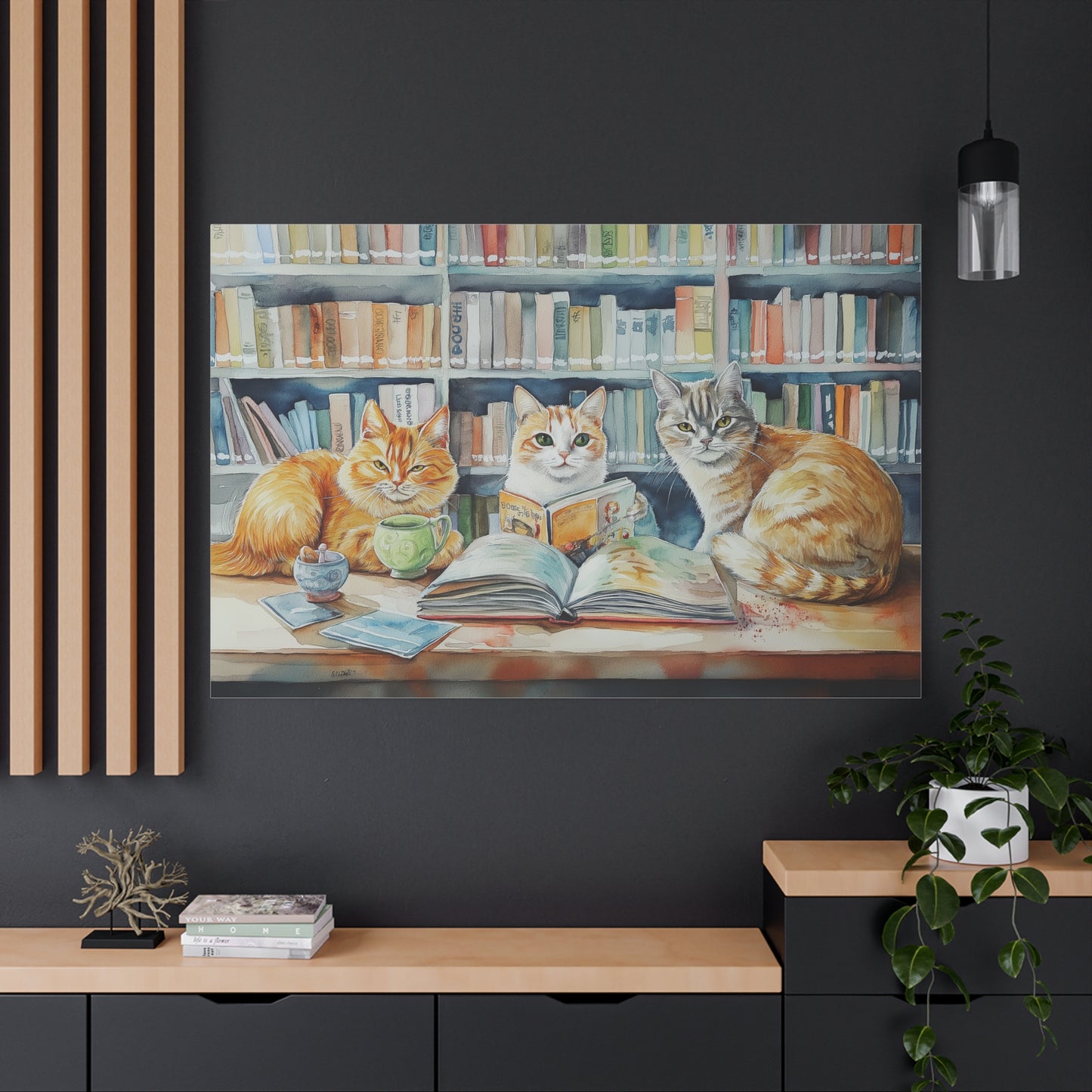 Lecteurs Félins à la Bibliothèque