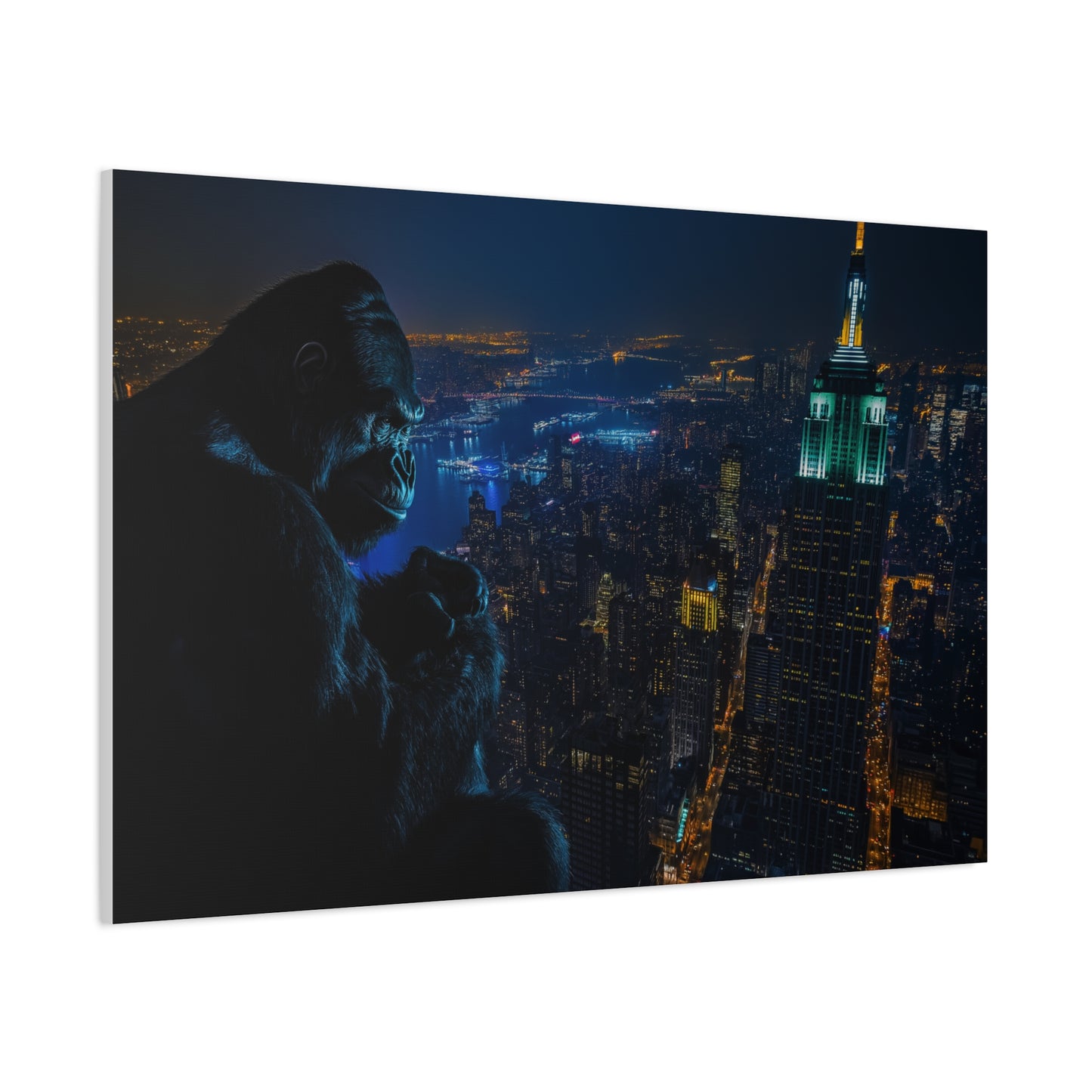 King Kong sur la Skyline Nocturne