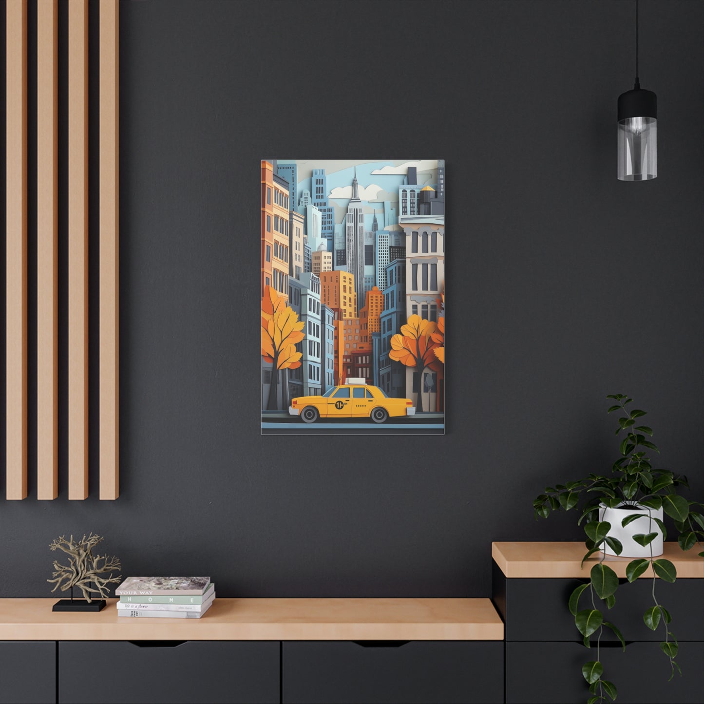 Évasion Urbaine : Taxi et Couleurs d'Automne