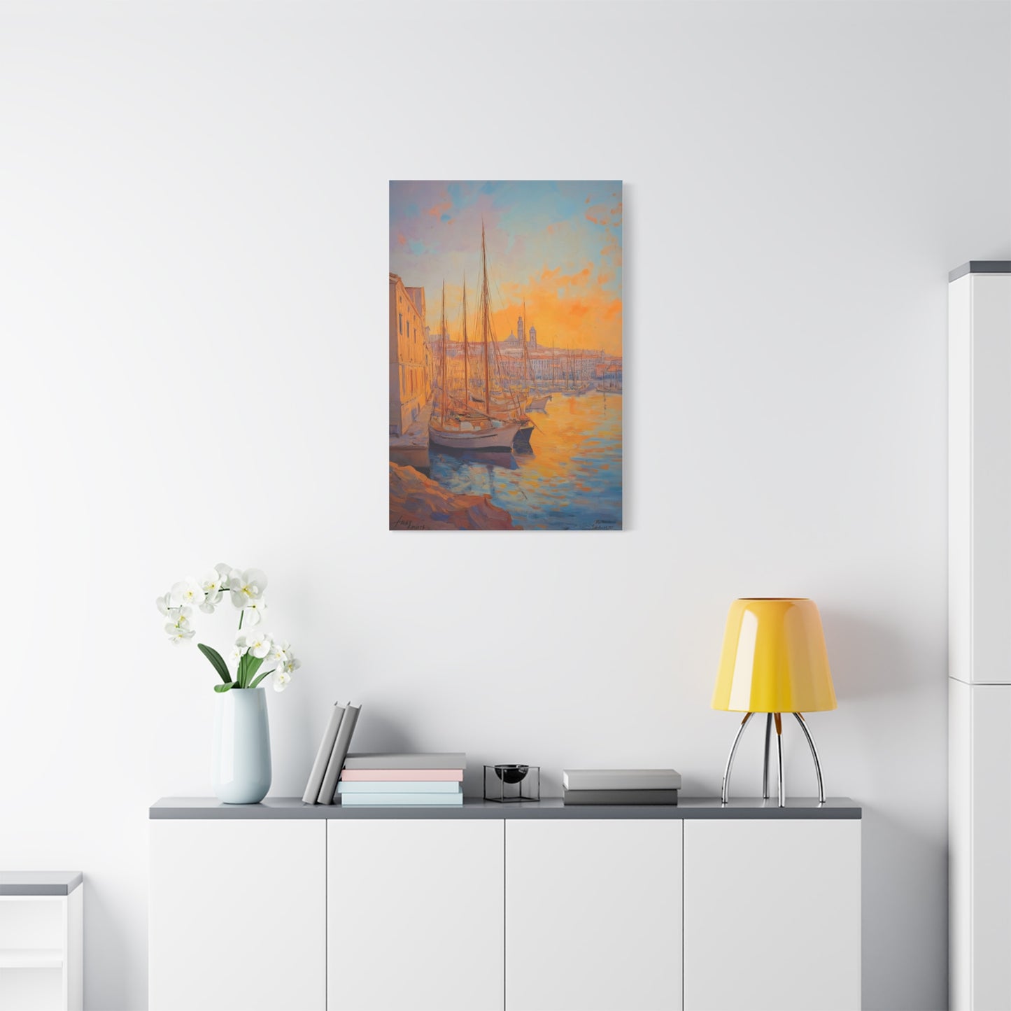 Coucher de Soleil sur le Port Tranquille