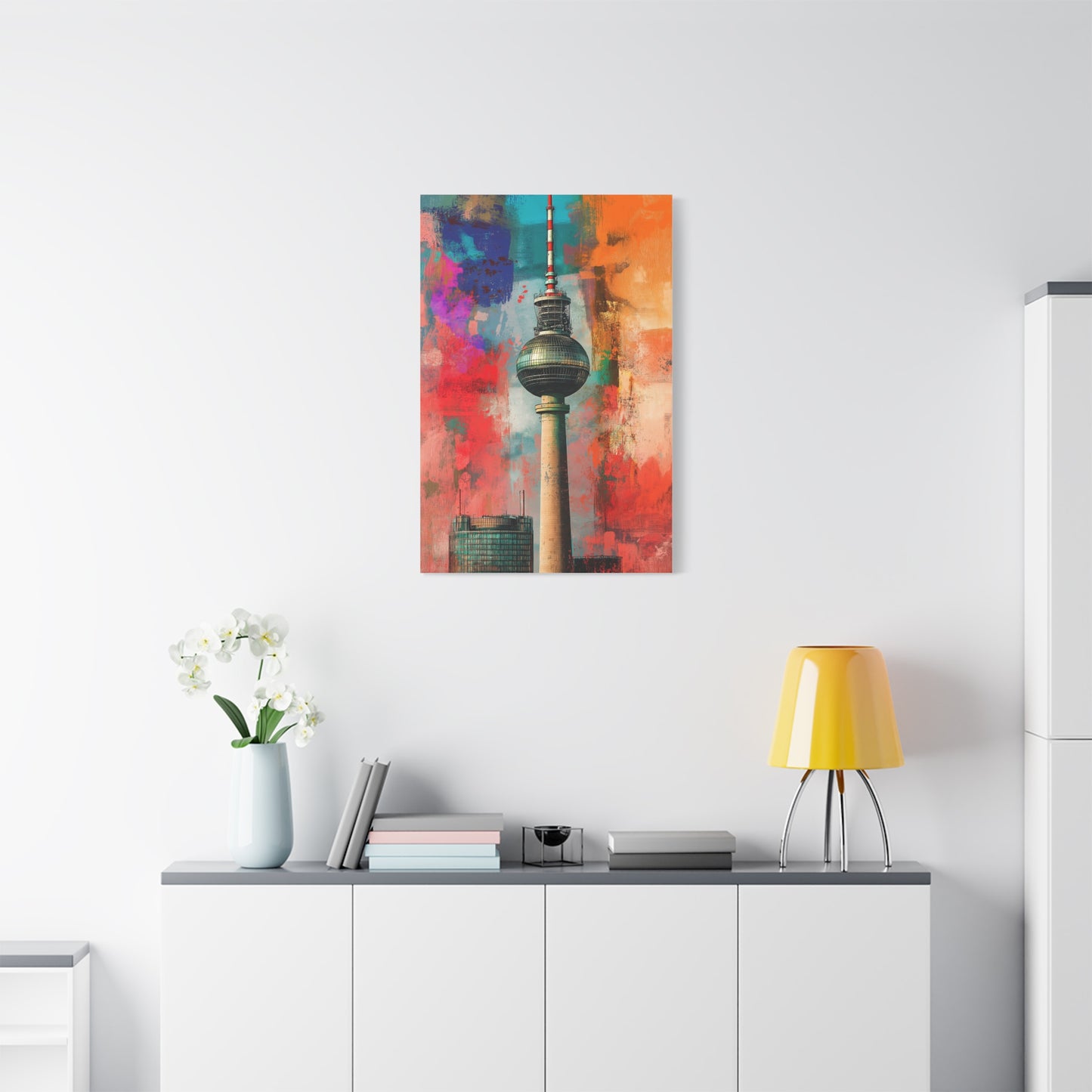 Fernsehturm de Berlin aux Couleurs Urbaines