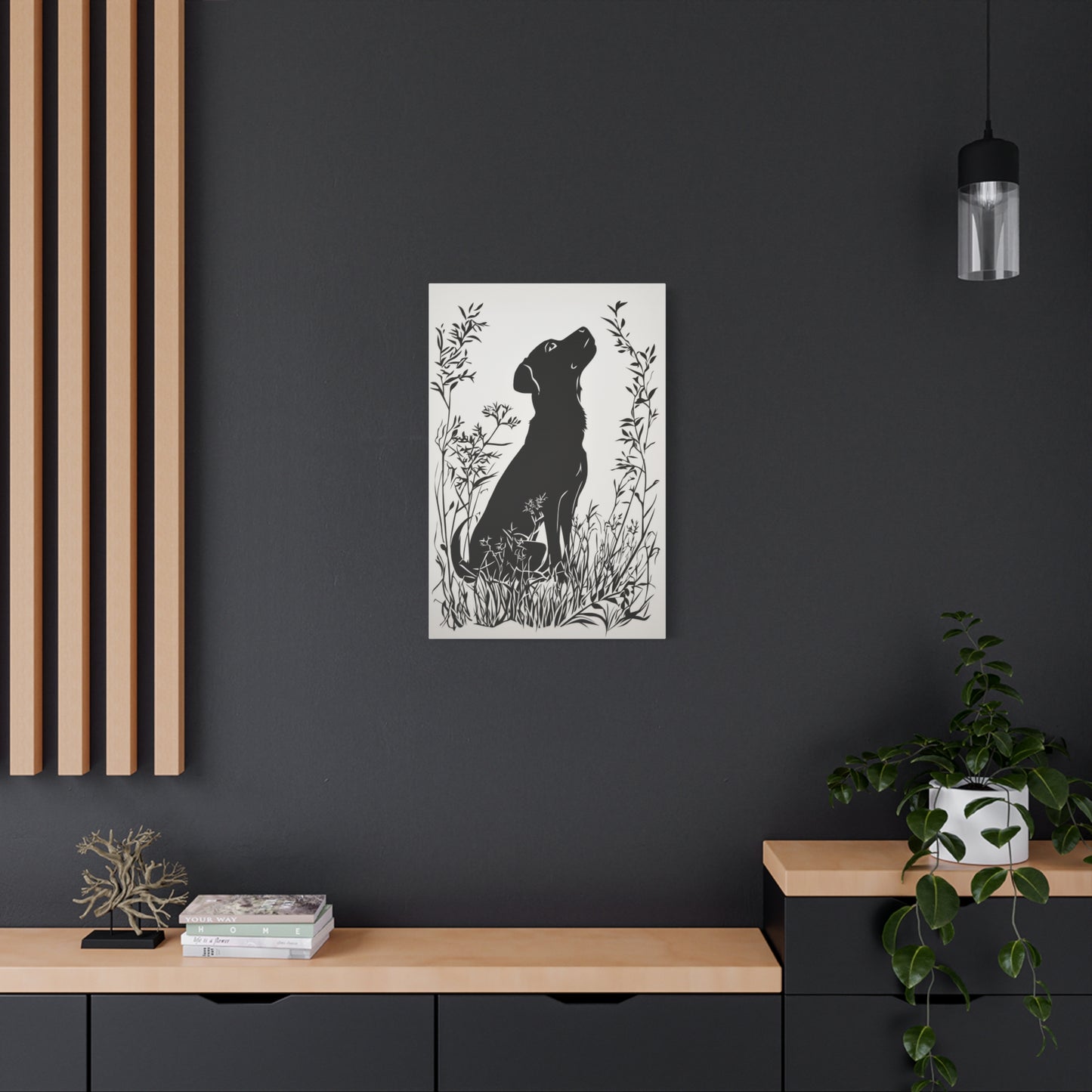 Chien Rêveur dans la Nature Sauvage
