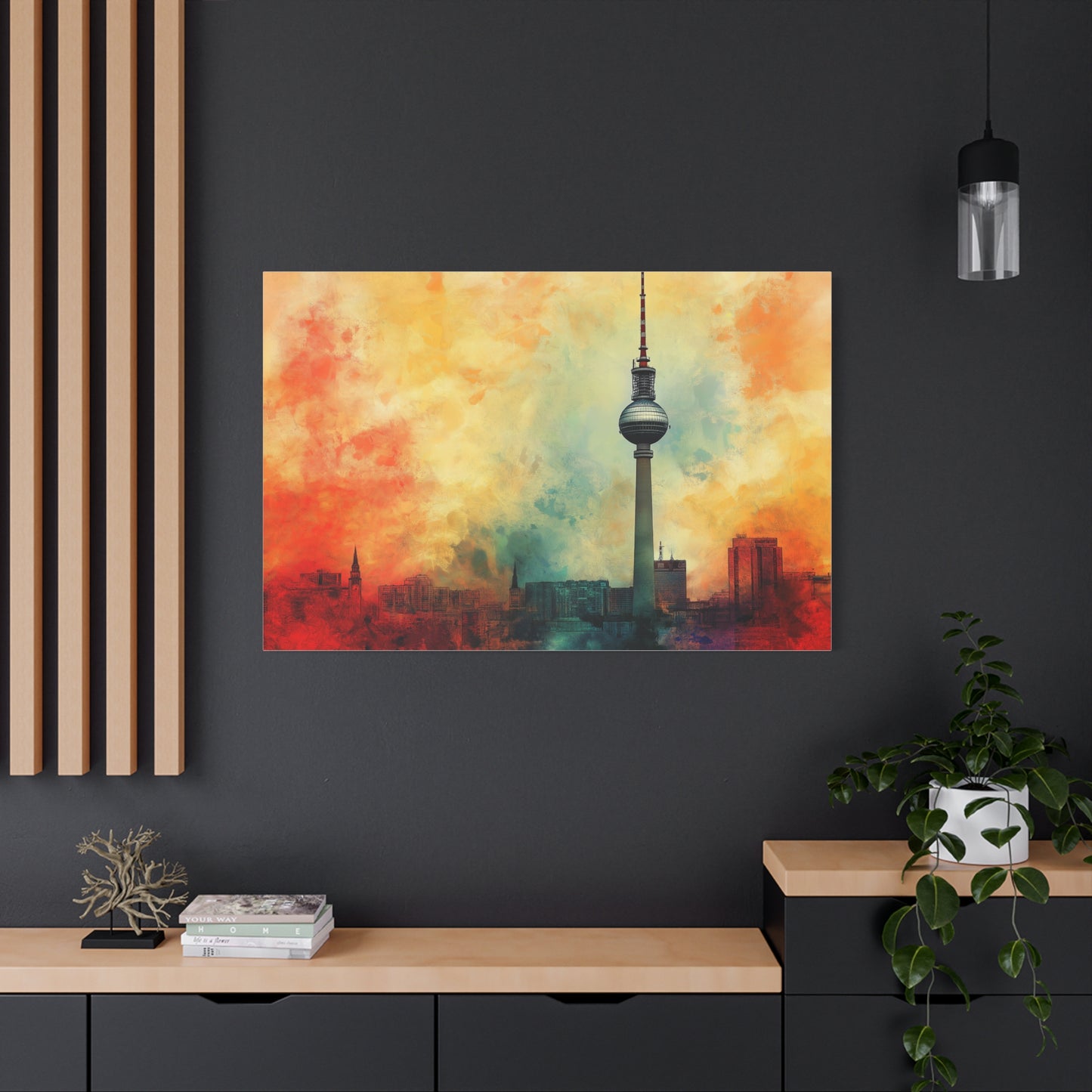 Fernsehturm de Berlin aux Couleurs Vibrantes