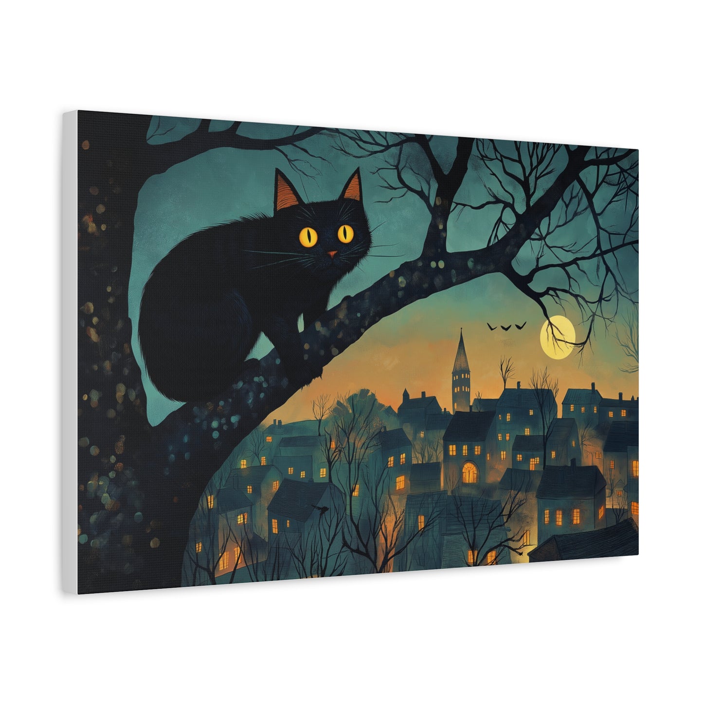 Mystère Nocturne dans un Village Illuminé