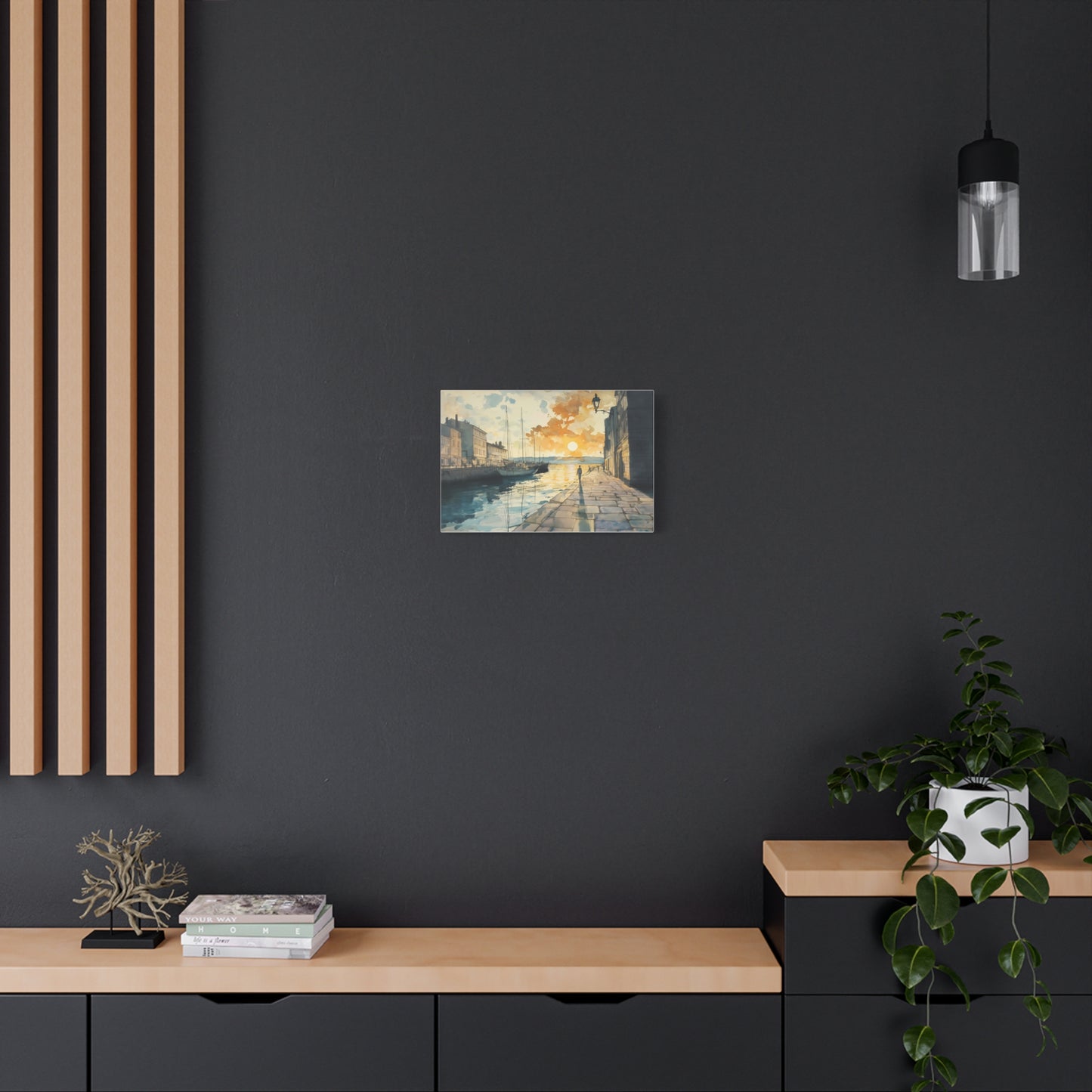 Crépuscule Enchanté au Bord de l'Eau