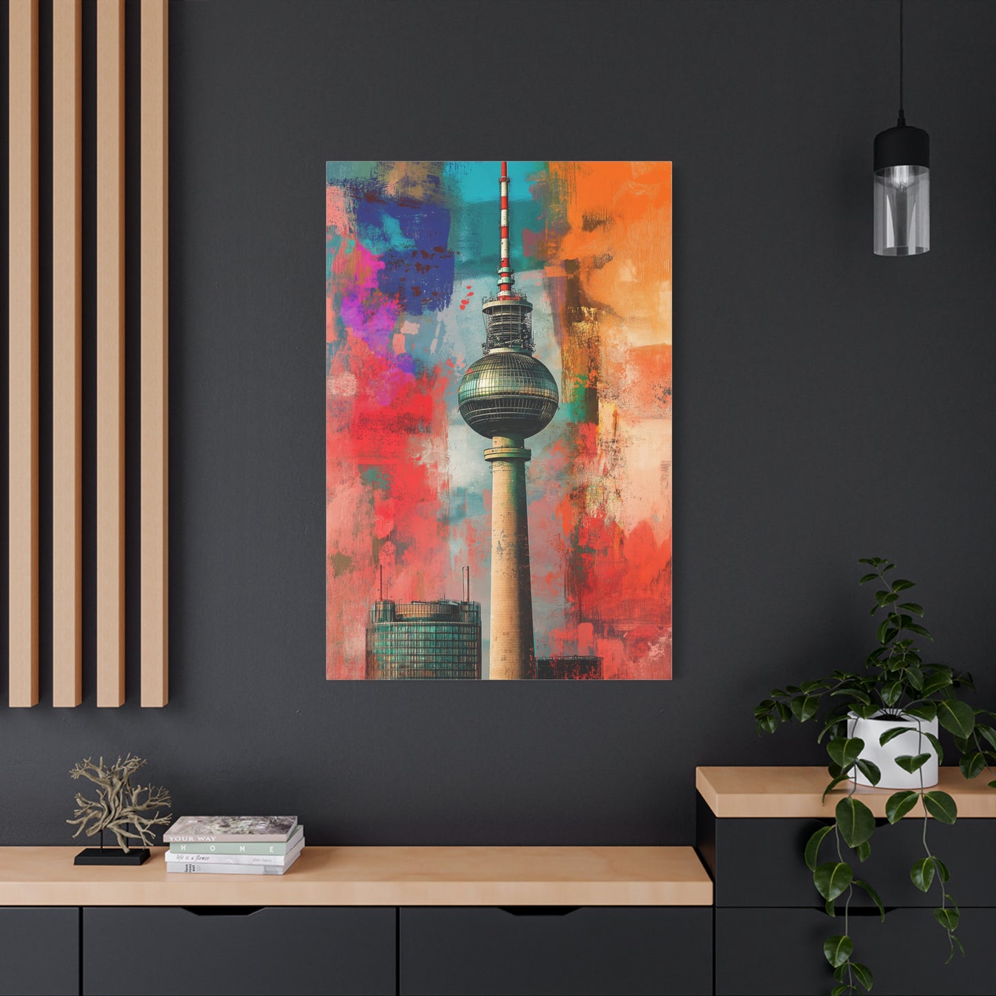 Fernsehturm de Berlin aux Couleurs Urbaines