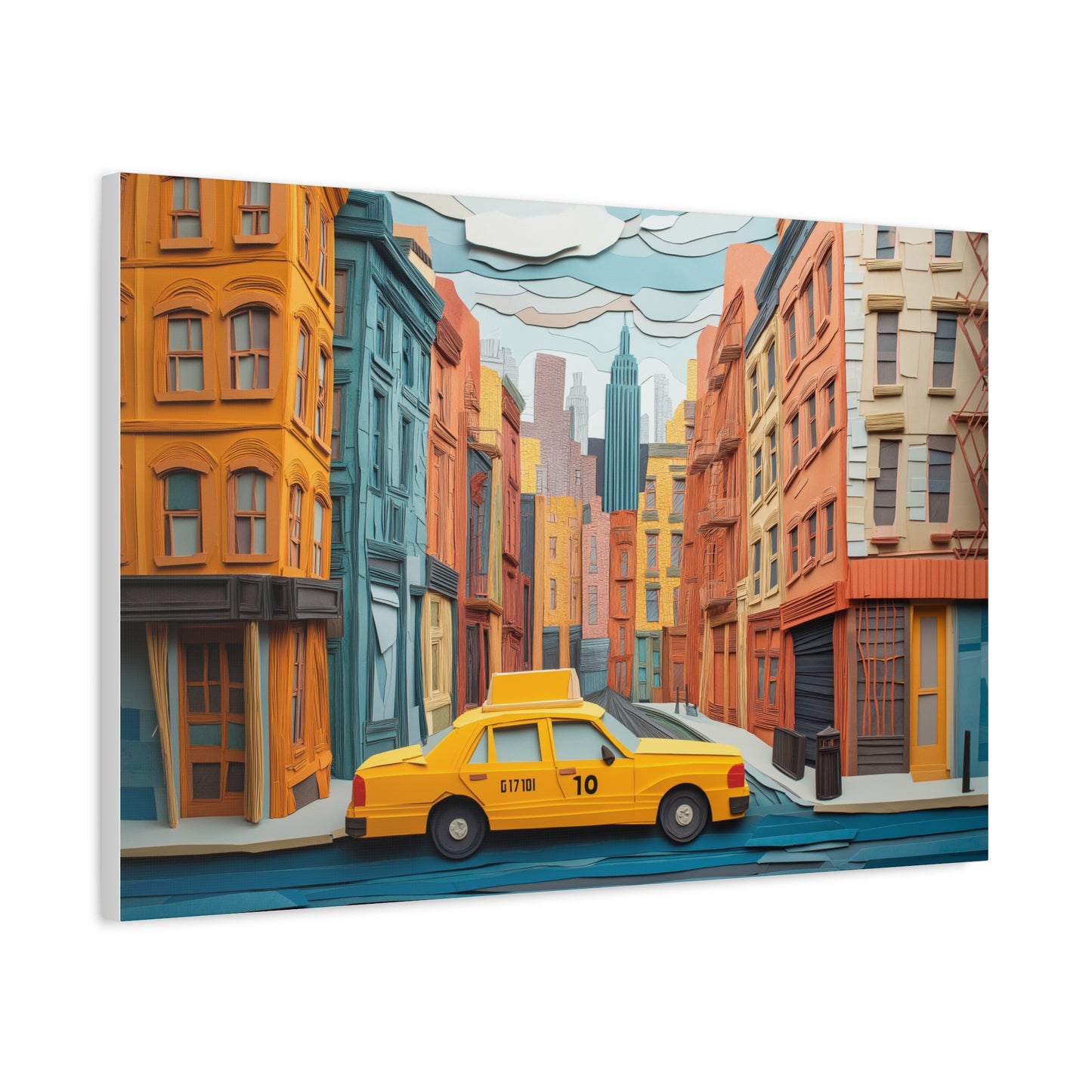 Taxi New Yorkais, Art Urbain Coloré