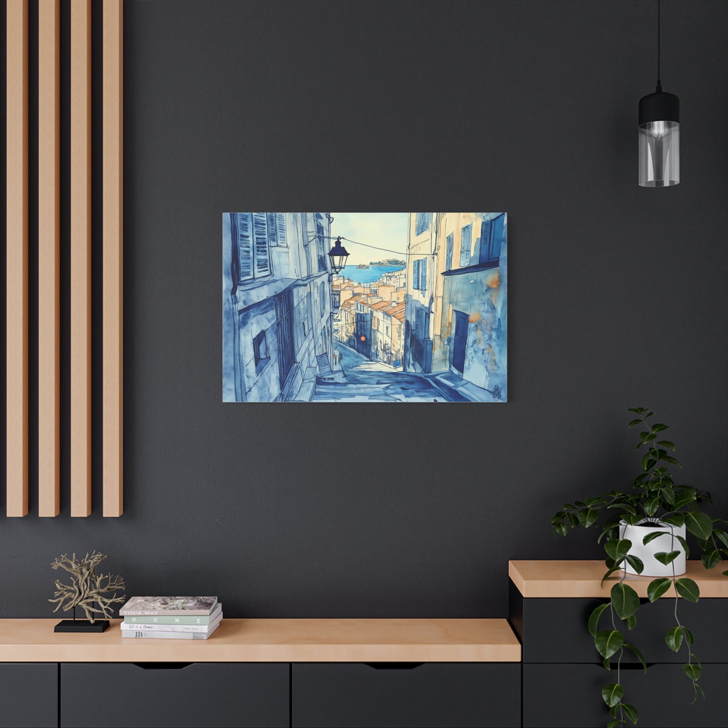 Une Rue du Panier en Aquarelle