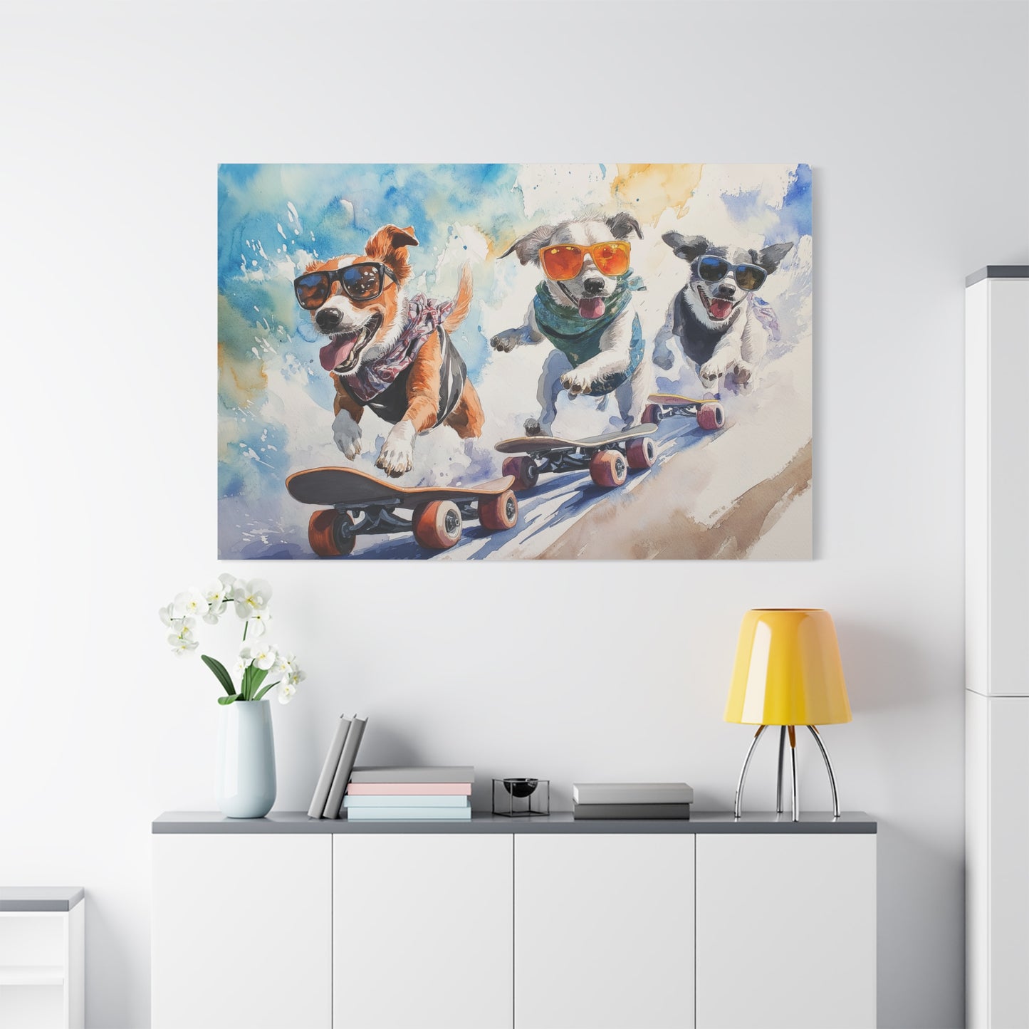 Chiens Skateurs à l'Aventure