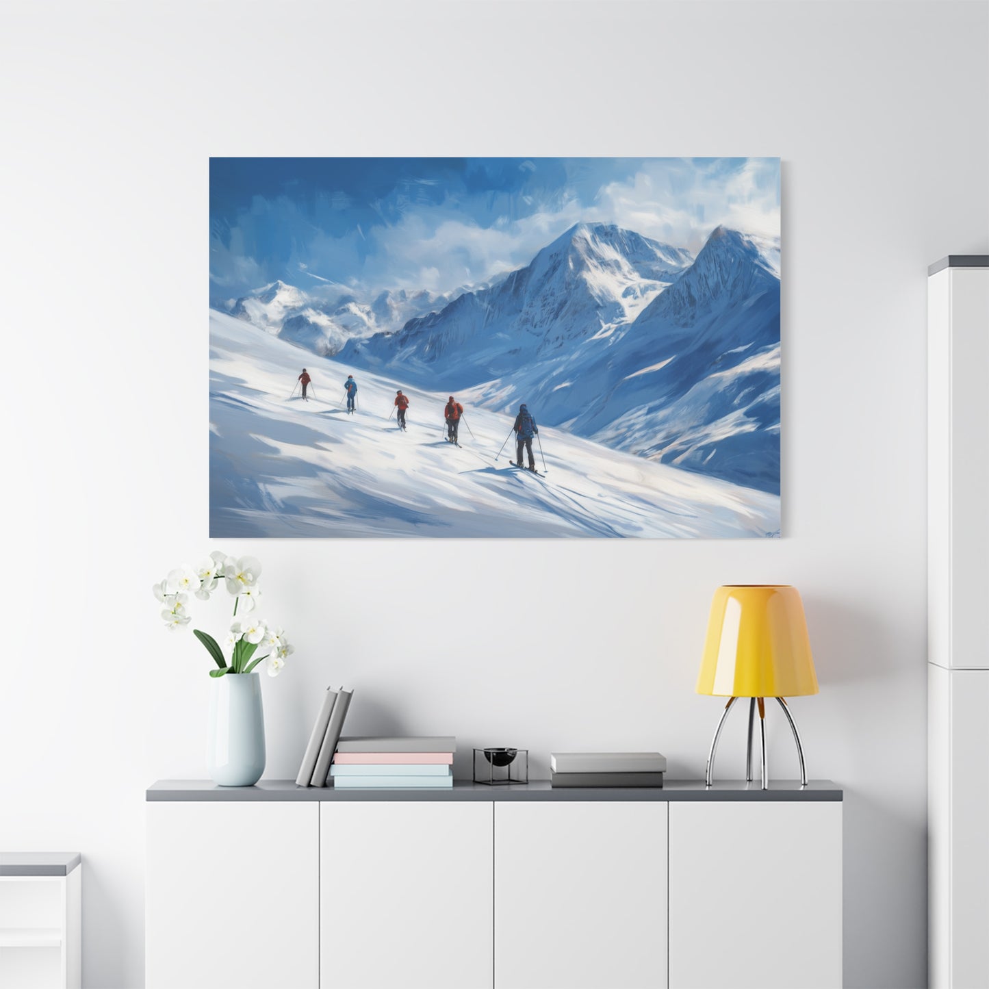 Évasion Alpine : Liberté en Pente Neigeuse