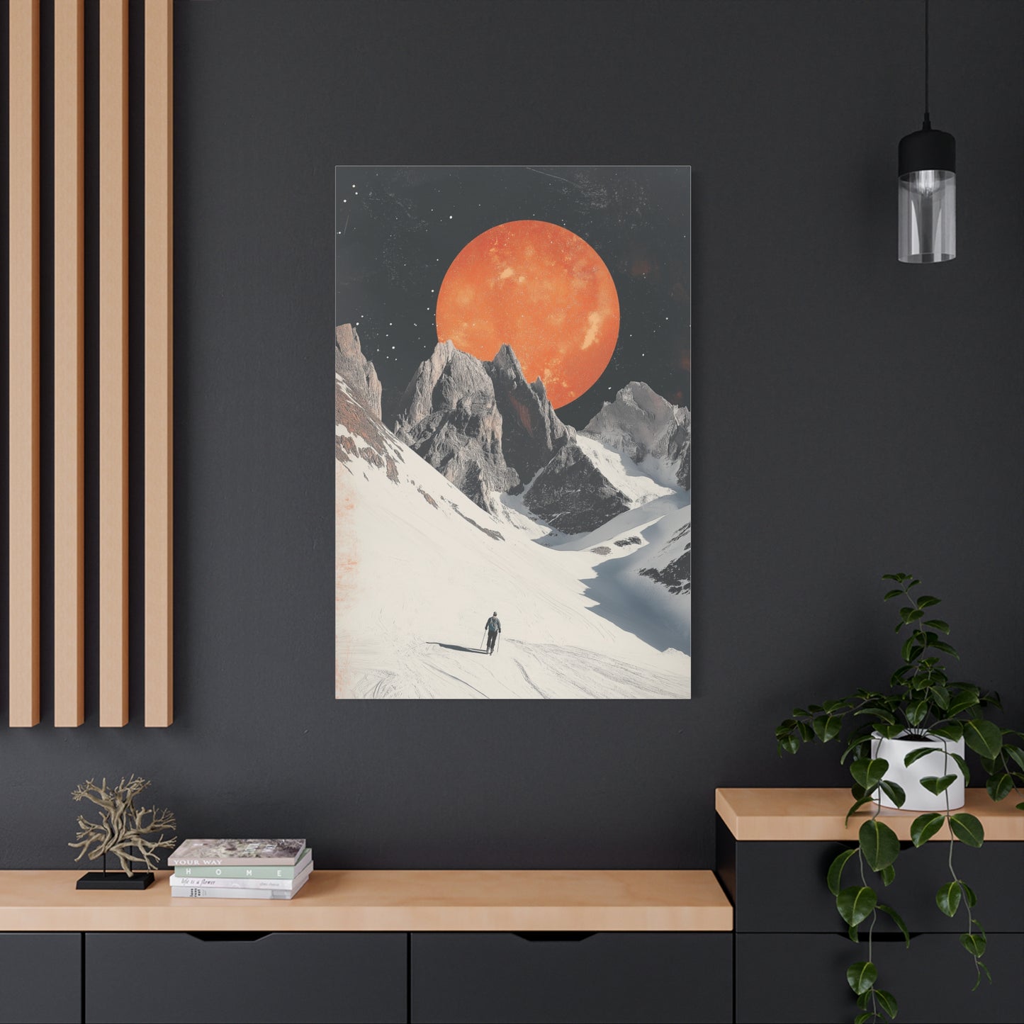 Voyage Lunaire aux Sommets Enneigés