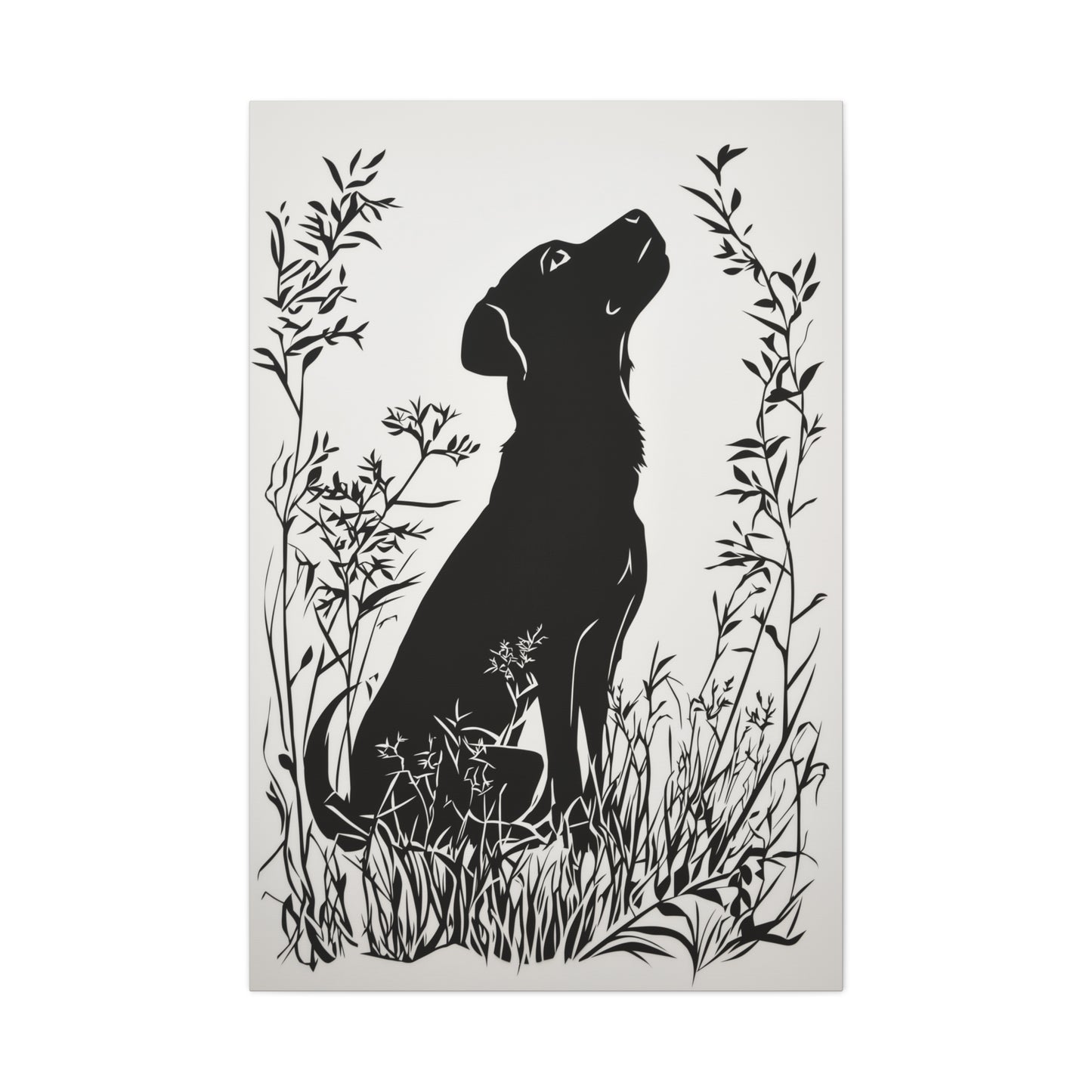 Chien Rêveur dans la Nature Sauvage