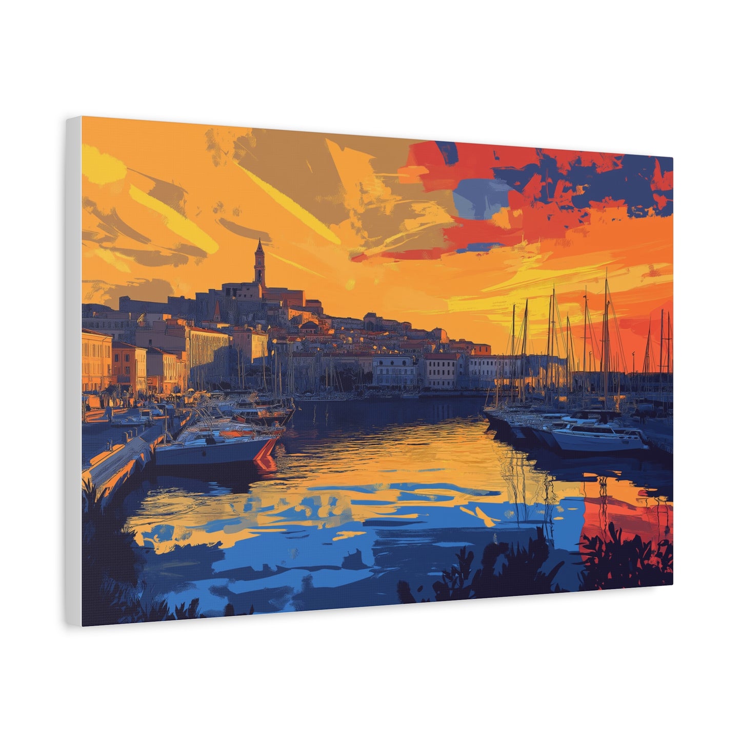 Port au Crépuscule Éclatant