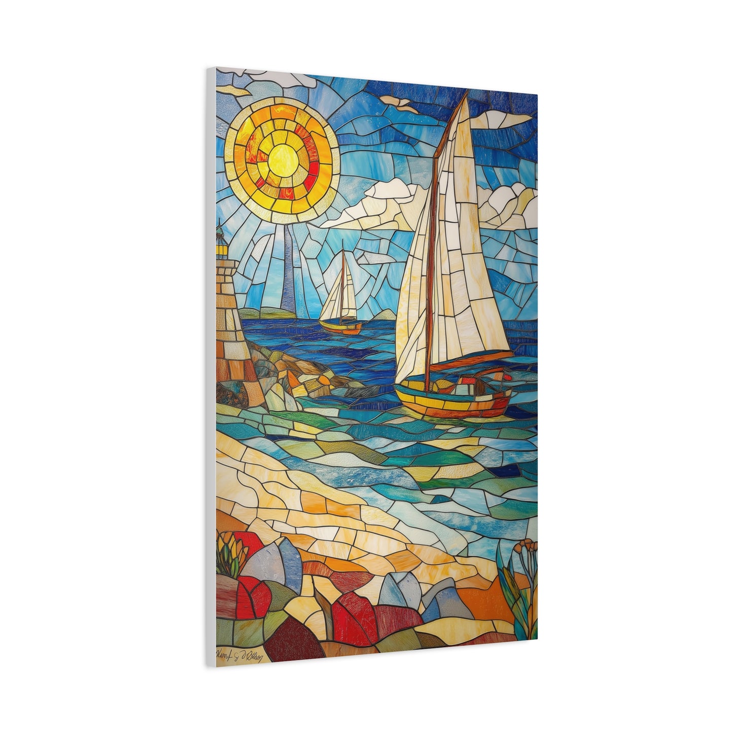 Évasion Marine en Verre Coloré