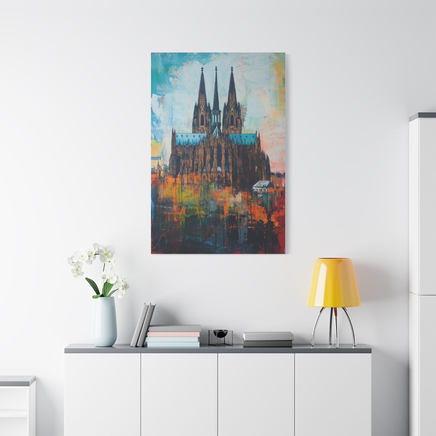 Cathédrale de Cologne aux Couleurs Vibrantes