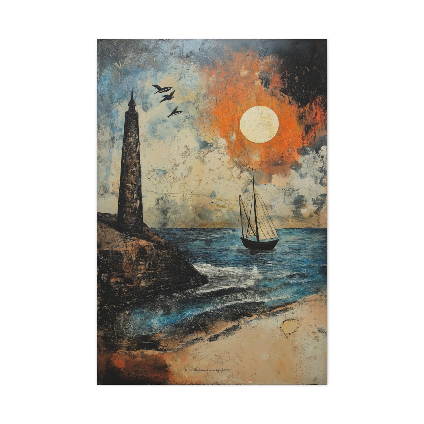 Évasion Crépusculaire au Bord de Mer