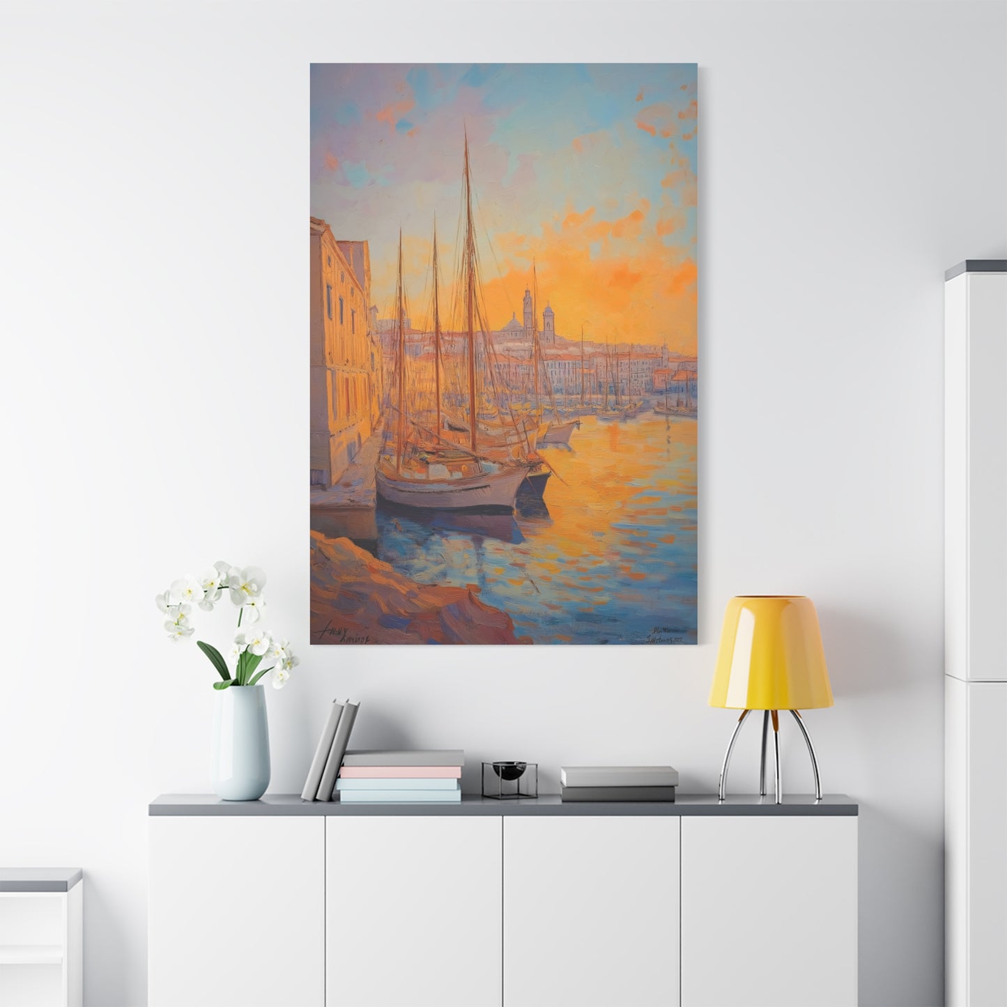 Coucher de Soleil sur le Port Tranquille