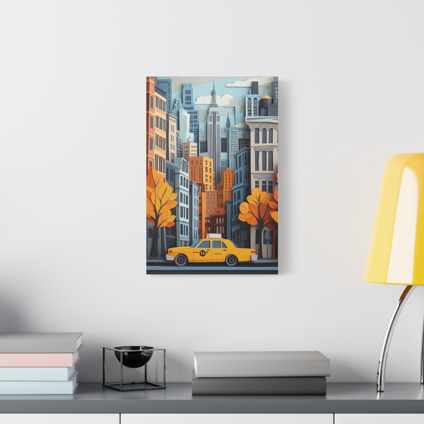 Évasion Urbaine : Taxi et Couleurs d'Automne