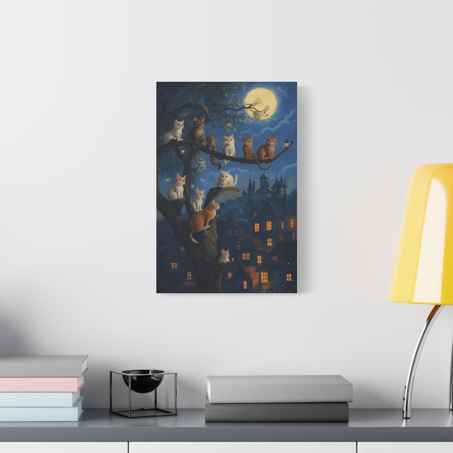Chats Magiques sous la Pleine Lune