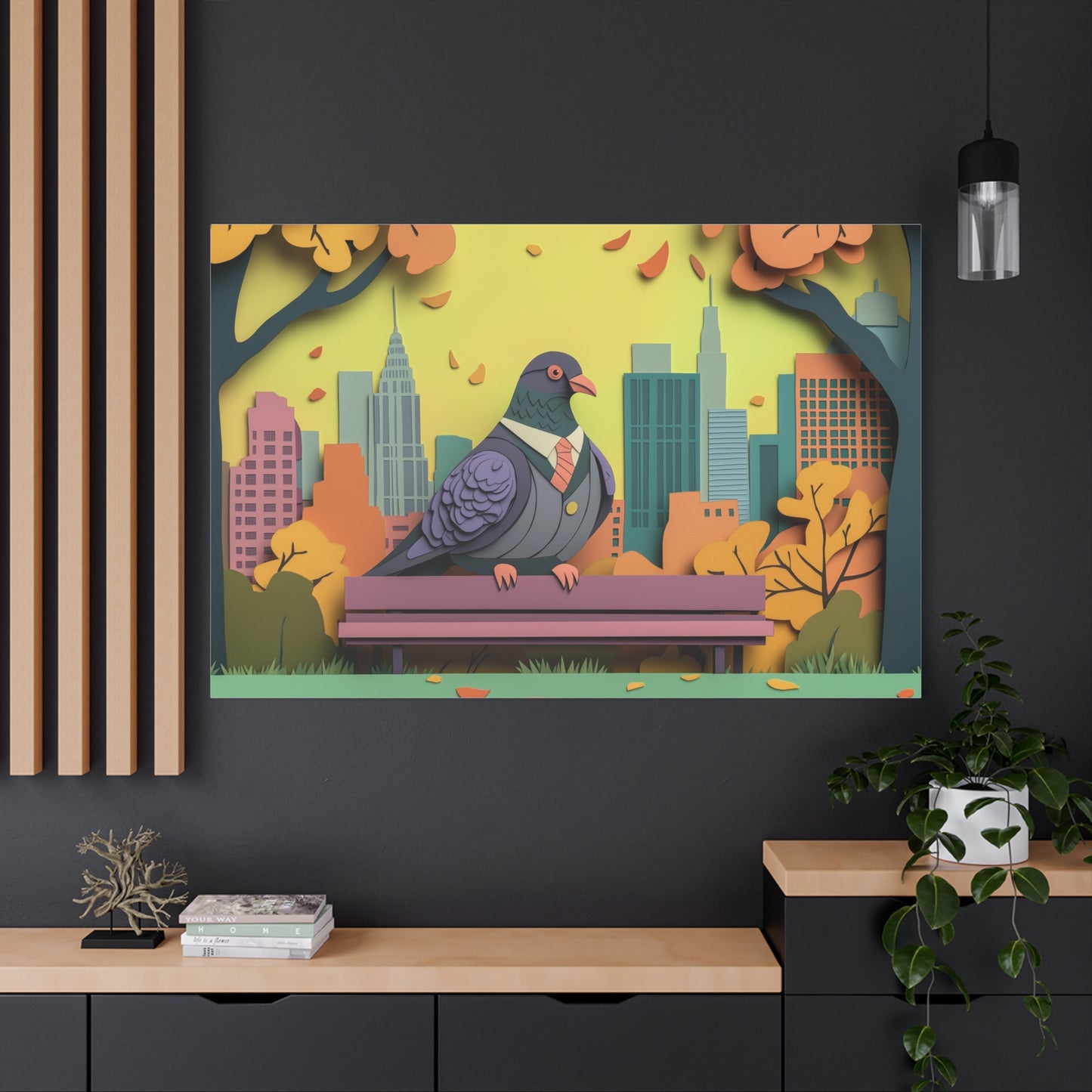 Pigeon d'Affaires en Ville Magnifique