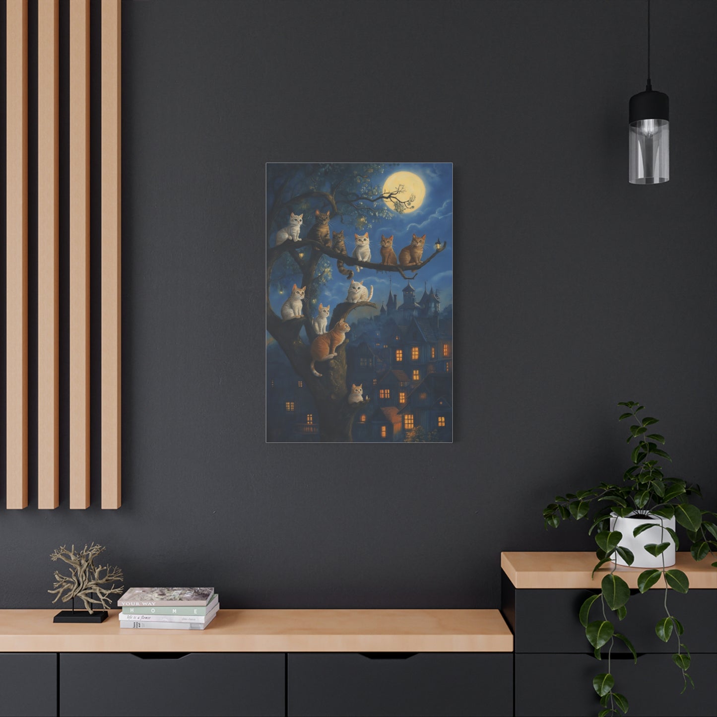 Chats Magiques sous la Pleine Lune
