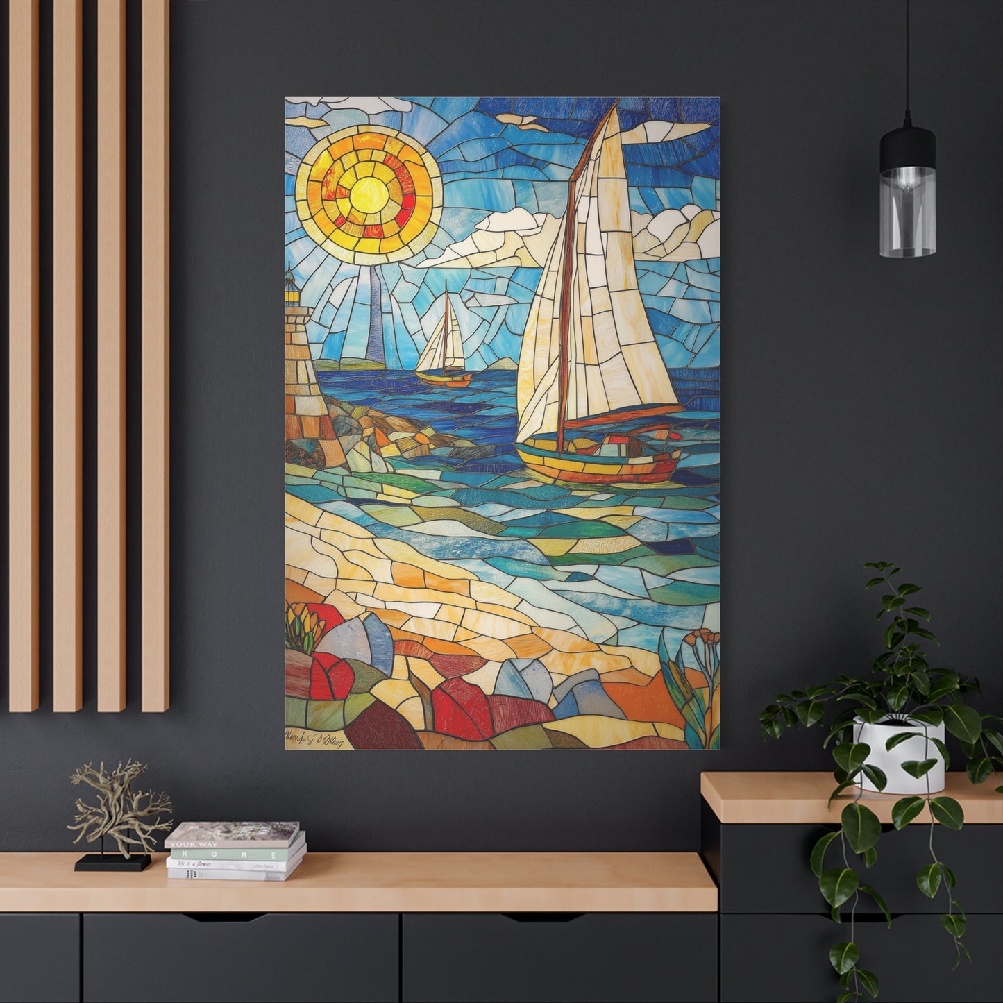 Évasion Marine en Verre Coloré