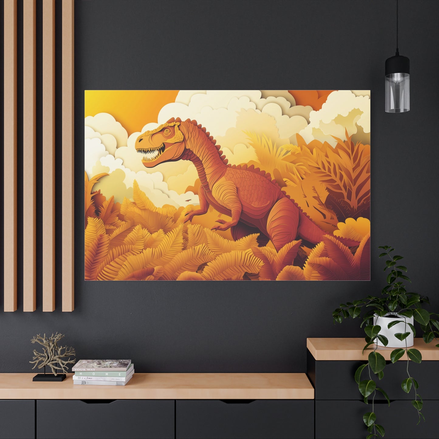 Dinosaure Majestueux à Travers le Temps