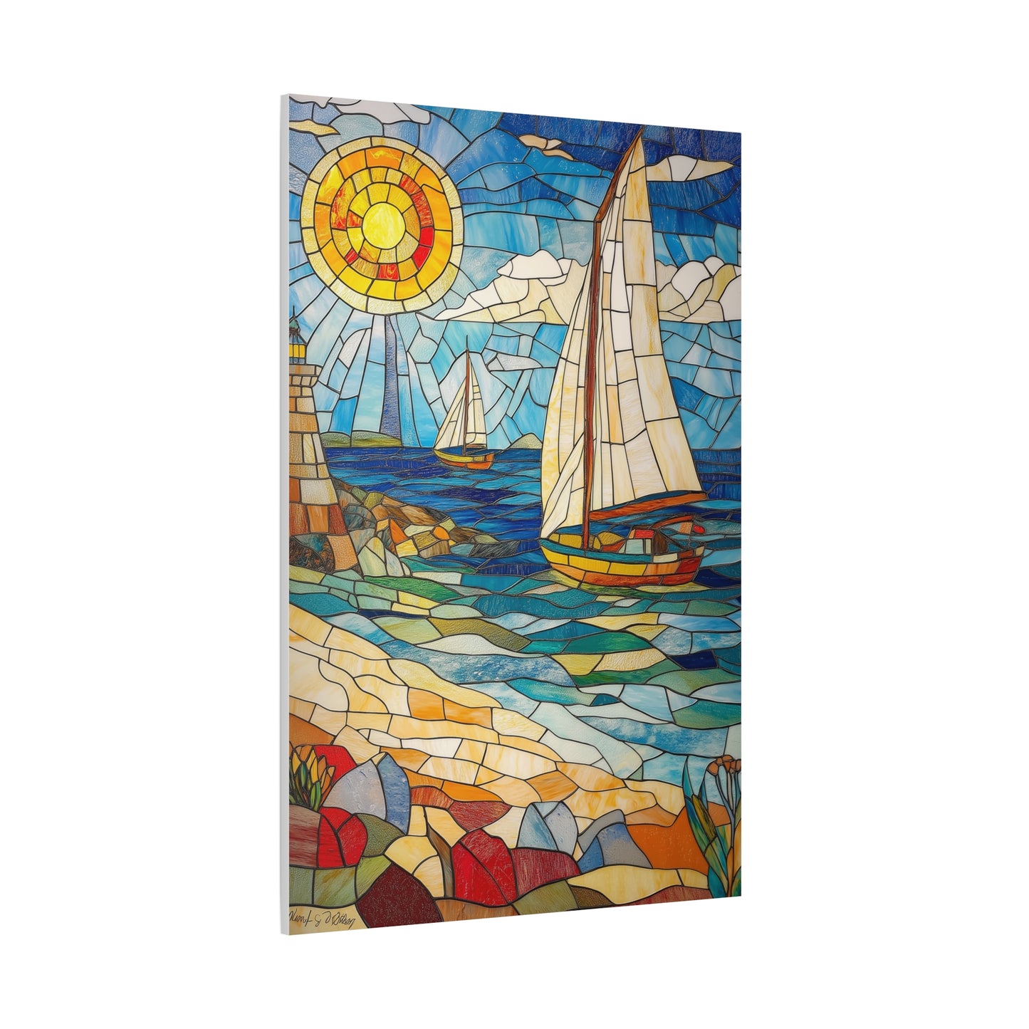 Évasion Marine en Verre Coloré