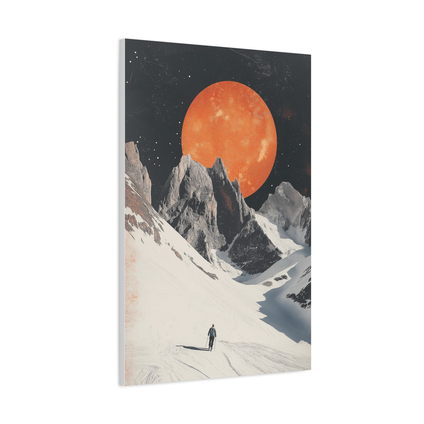 Voyage Lunaire aux Sommets Enneigés