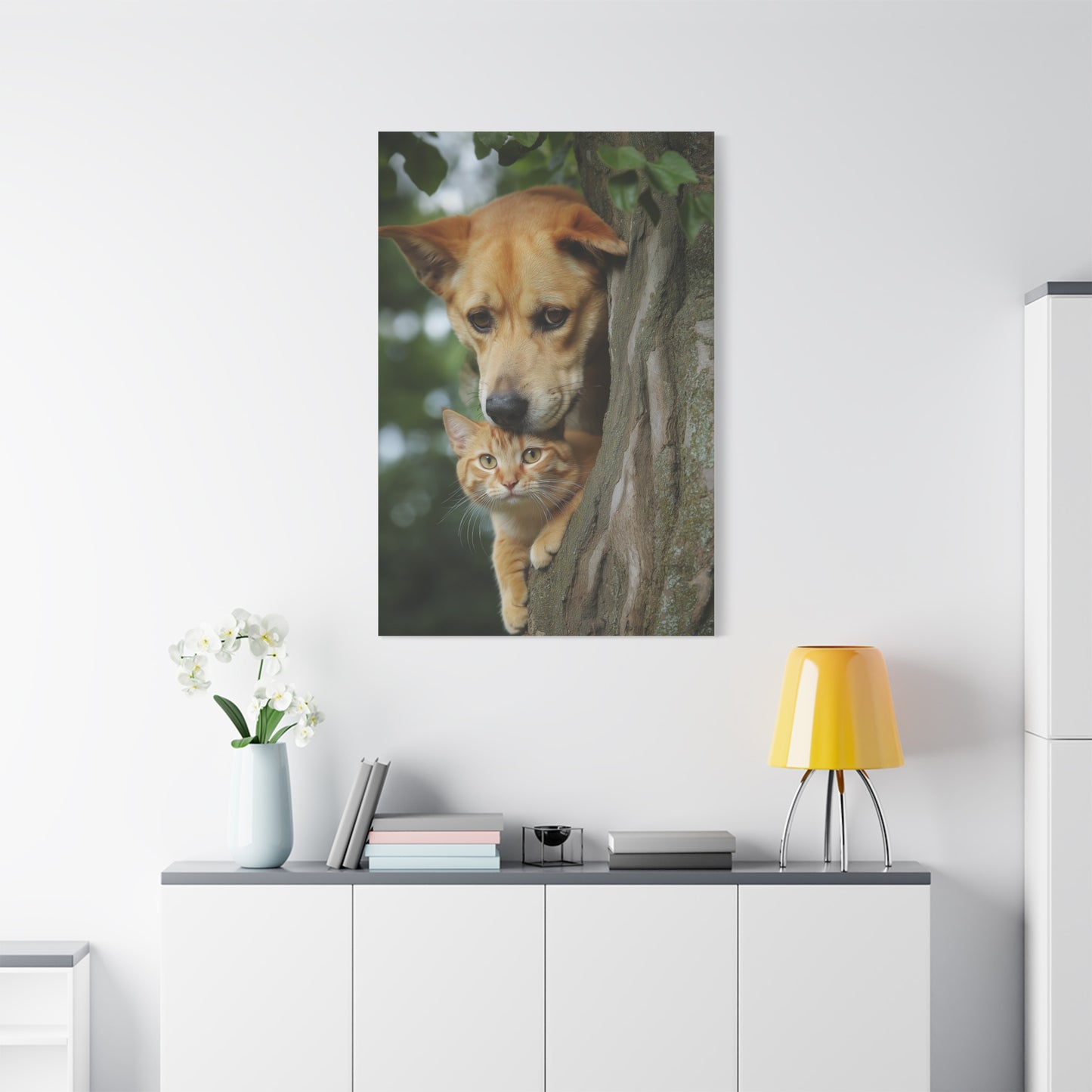 Amitié Inattendue entre Chien et Chat