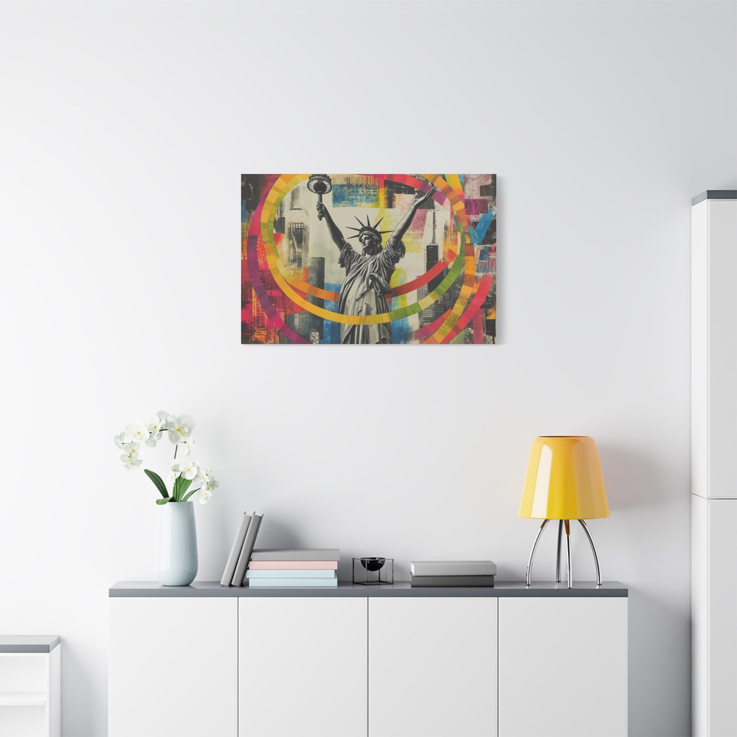 Liberté Éclatante en Couleurs Urbaines