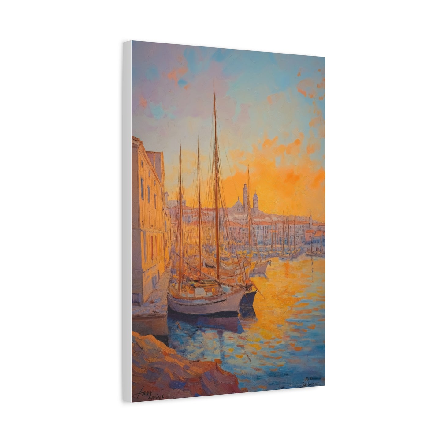 Coucher de Soleil sur le Port Tranquille