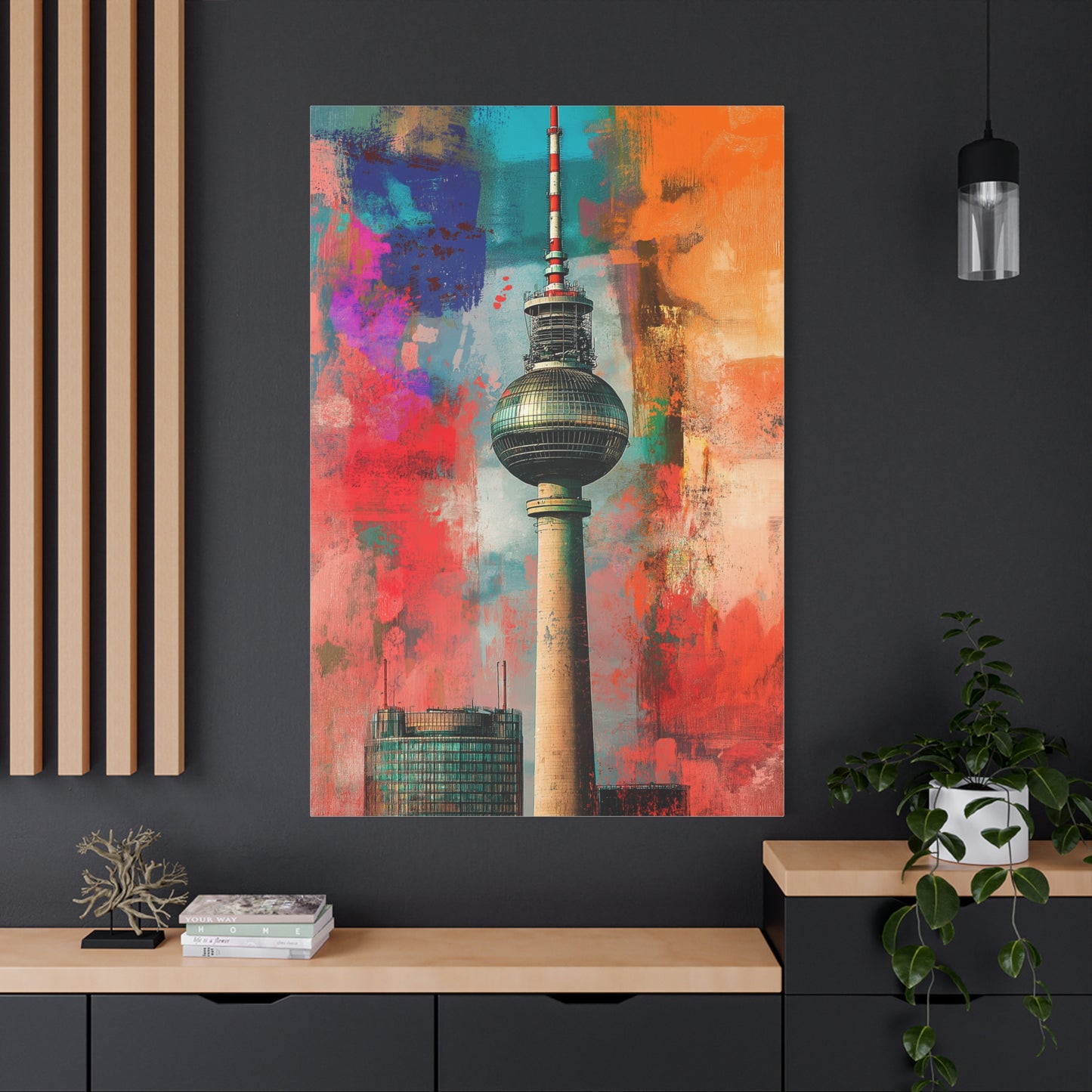 Fernsehturm de Berlin aux Couleurs Urbaines