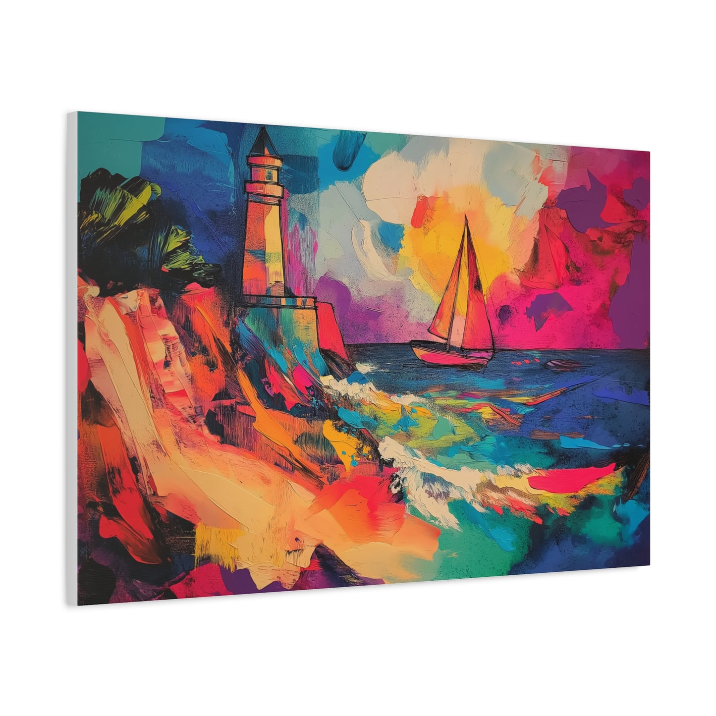 Évasion Colorée en Bord de Mer