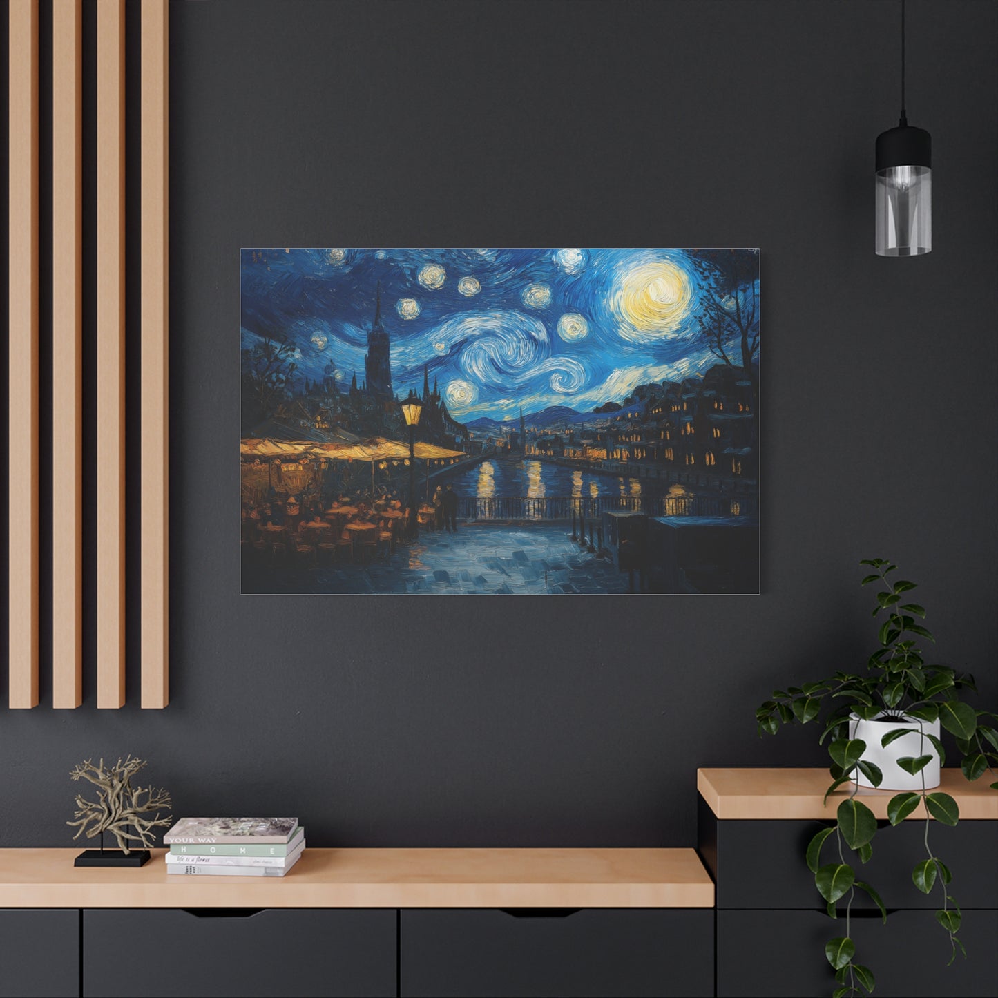 Nocturne Étoilé en Bord de Rivière