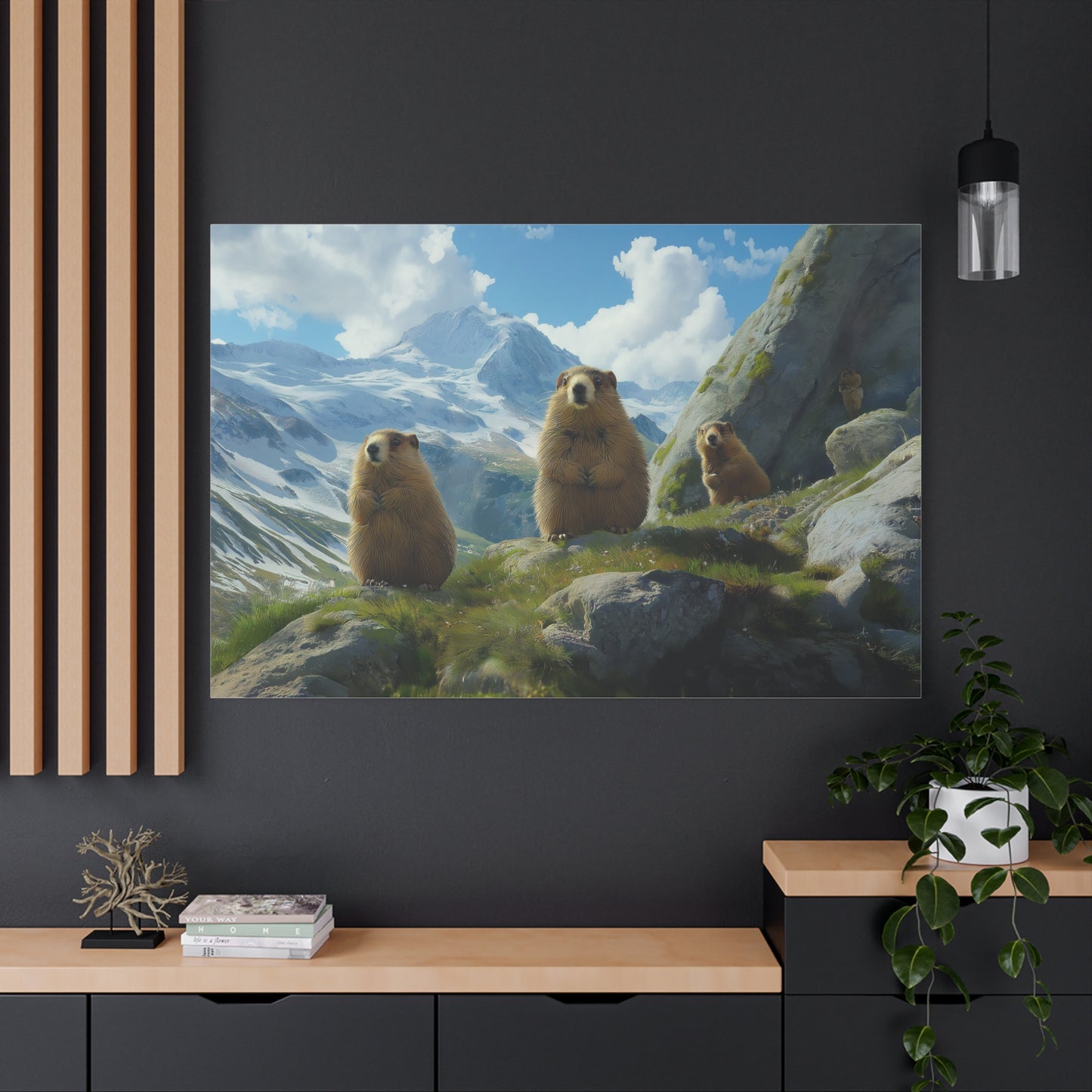 Charmantes Marmottes des Montagnes Alpines