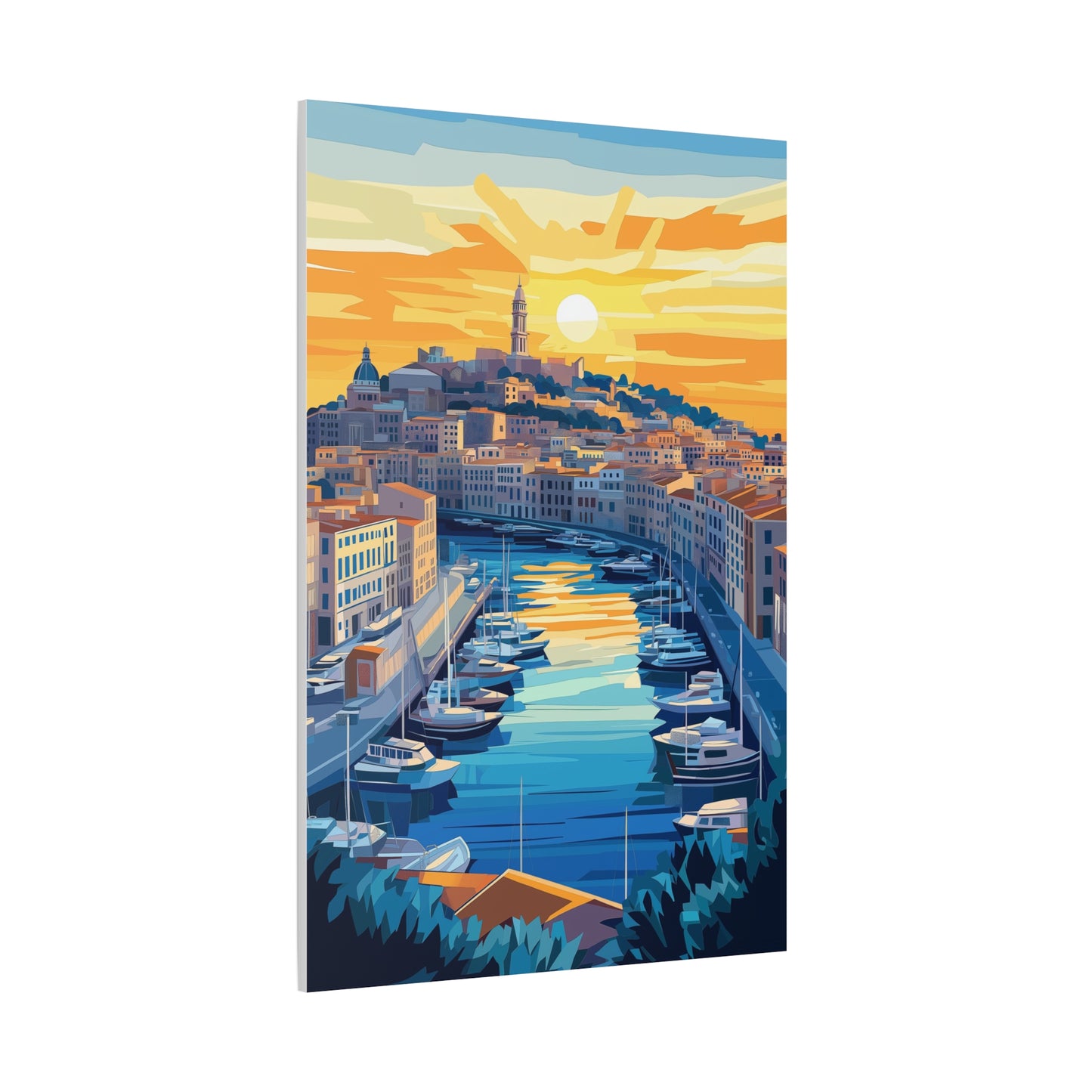Coucher de Soleil Méditerranéen Éblouissant