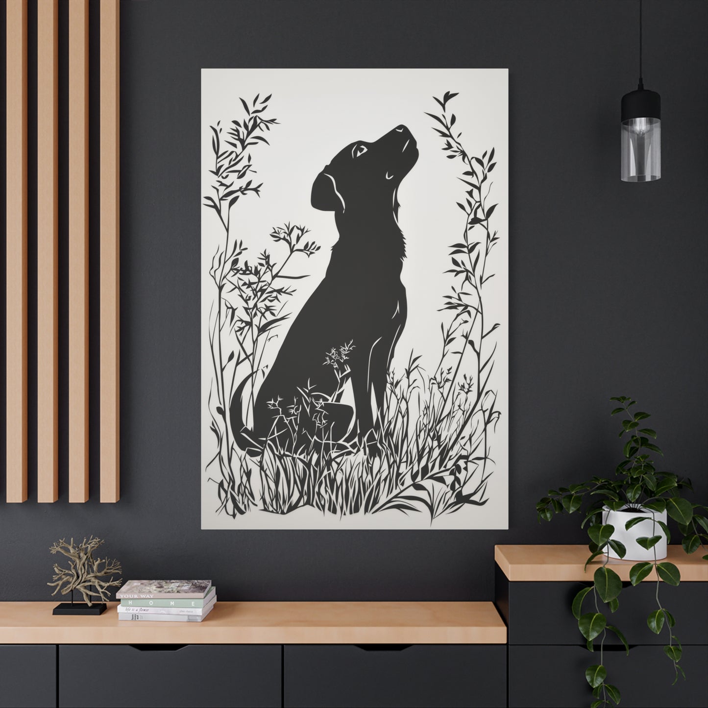 Chien Rêveur dans la Nature Sauvage