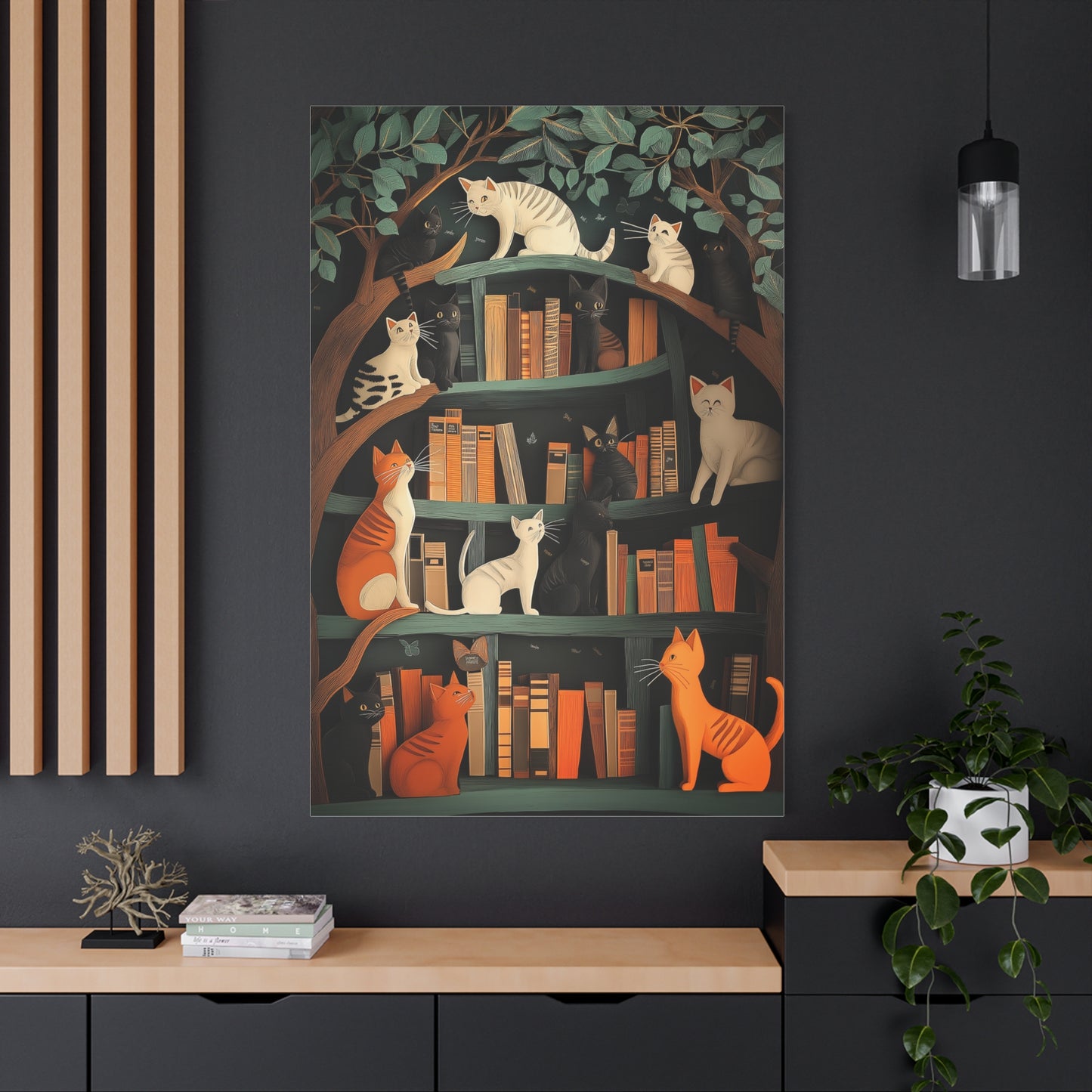 Chats Curieux au Royaume des Livres