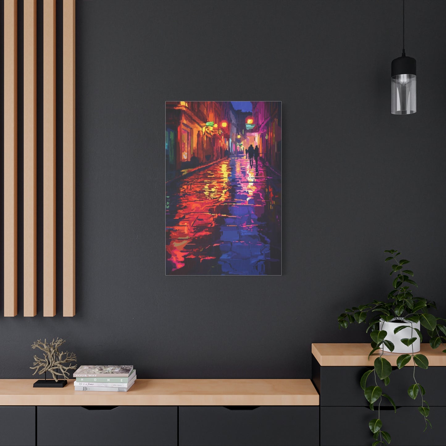 Éclats de Nuit Électrique en Pixels