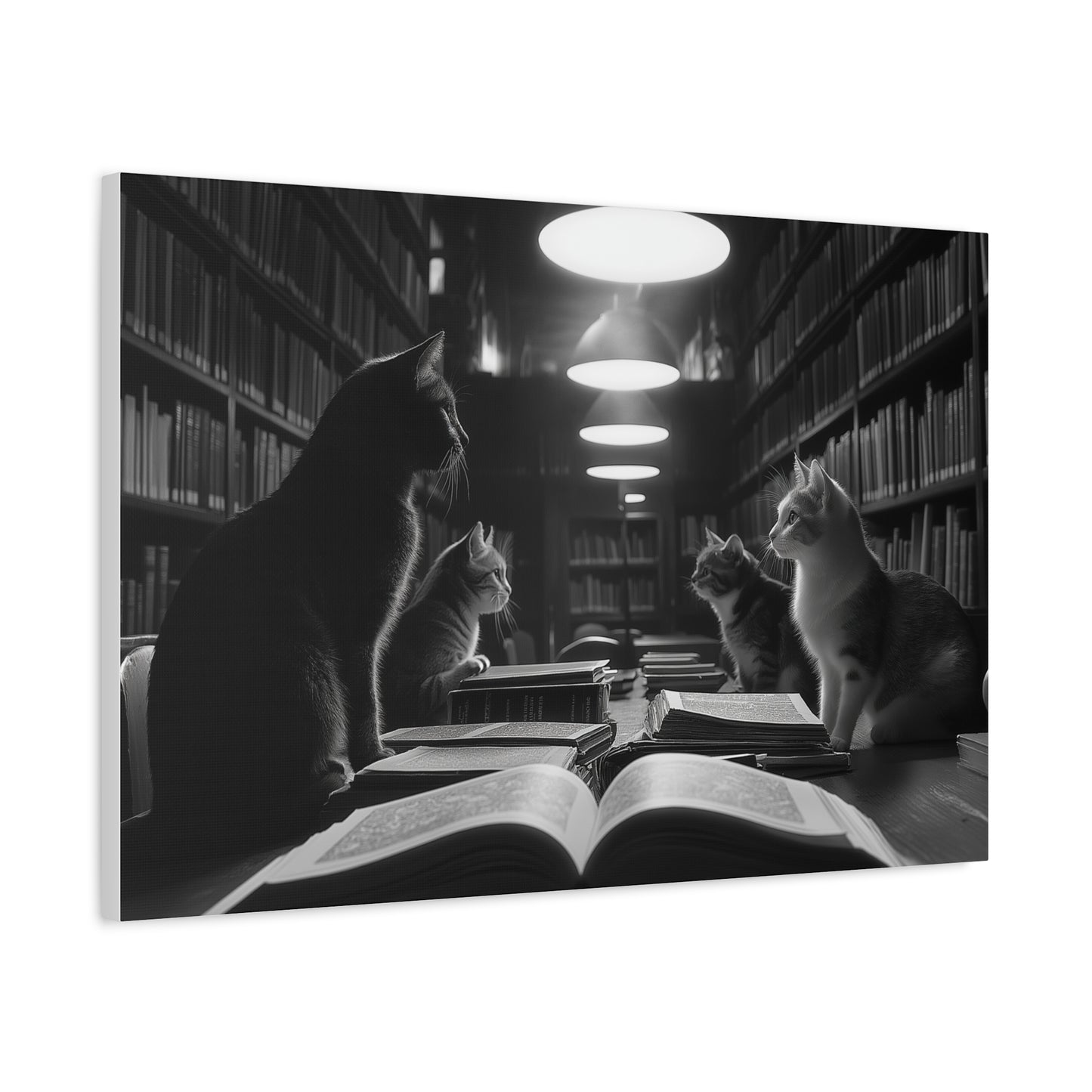 Chuchotements Félins dans la Bibliothèque