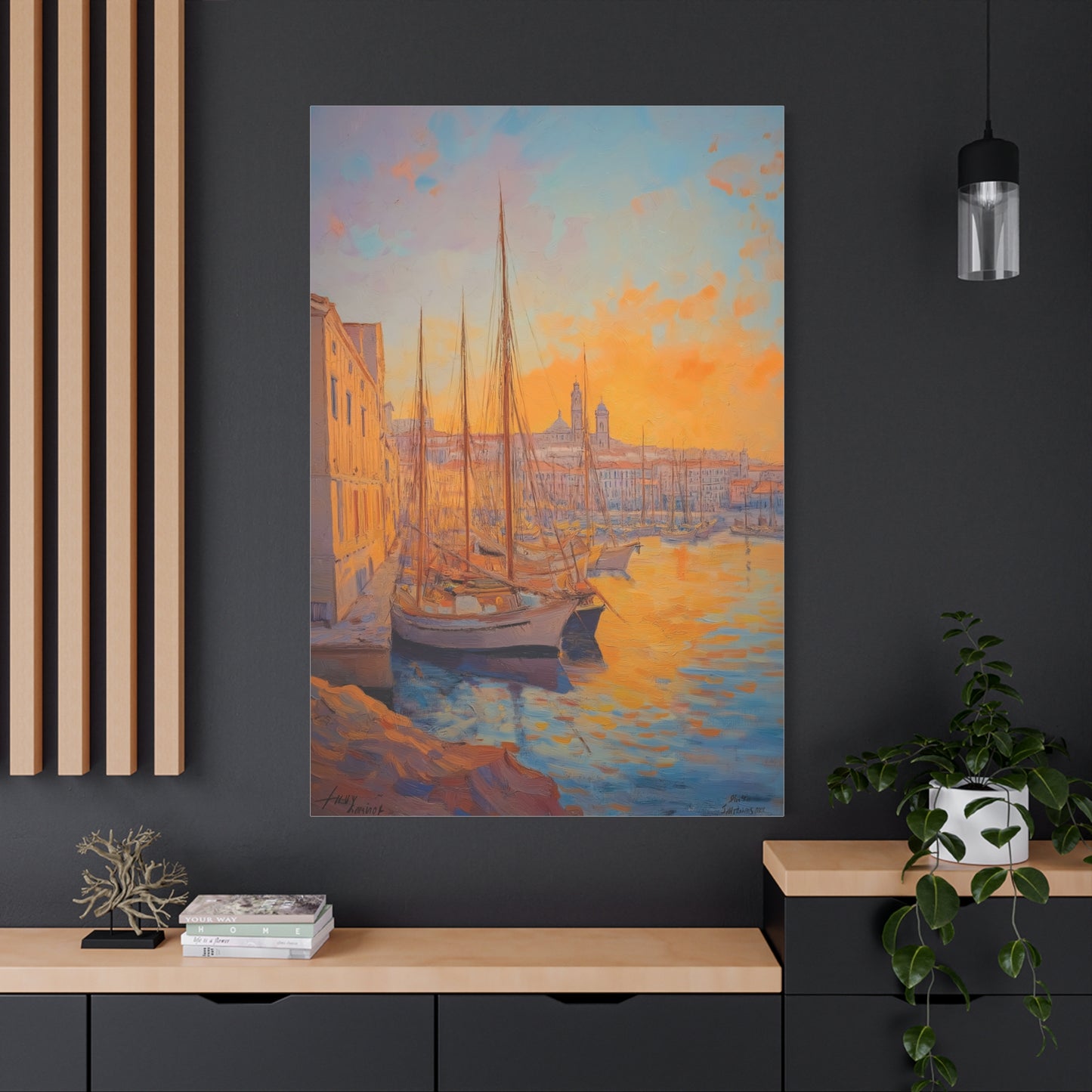 Coucher de Soleil sur le Port Tranquille