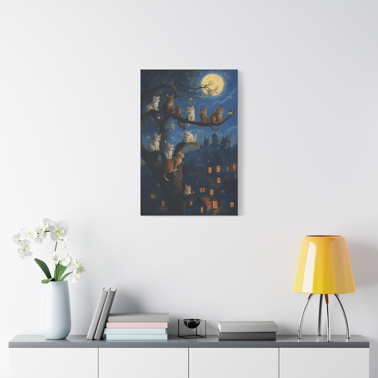 Chats Magiques sous la Pleine Lune